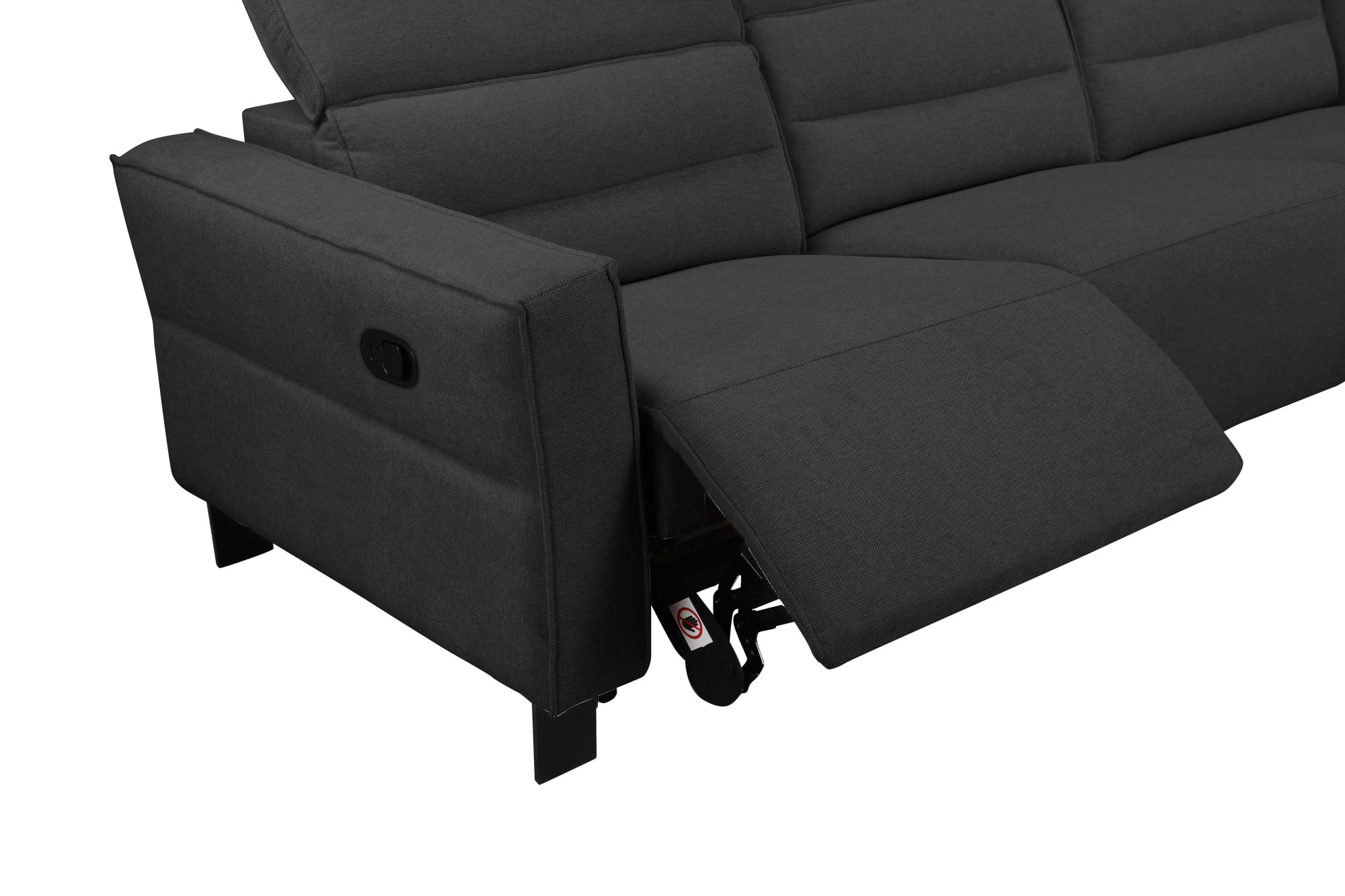Places of Style Ecksofa »Carpari, L-Form, 263 cm, manuelle o. elektrische Relaxfunktion,«, USB A/C und Kopfteilverstellung