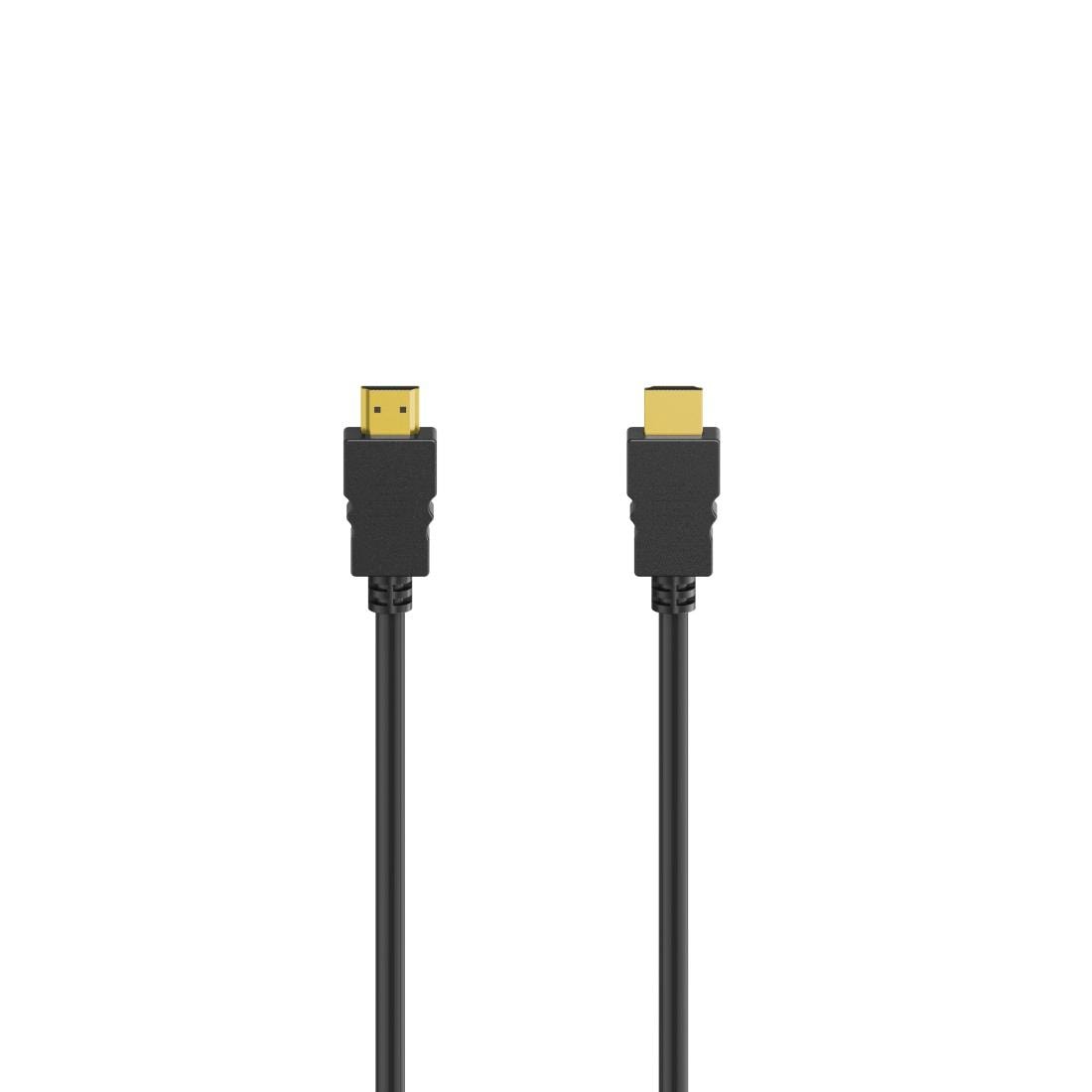 Hama HDMI-Kabel »HDMI Kabel 4K, High Speed Ethernet mit 3D Übertragung, HDMI Stecker«, HDMI, HDMI, 150 cm, Länge 1,5 m, Vergoldet, Audiorückkanal (ARC), Hochauflösung, schwarz