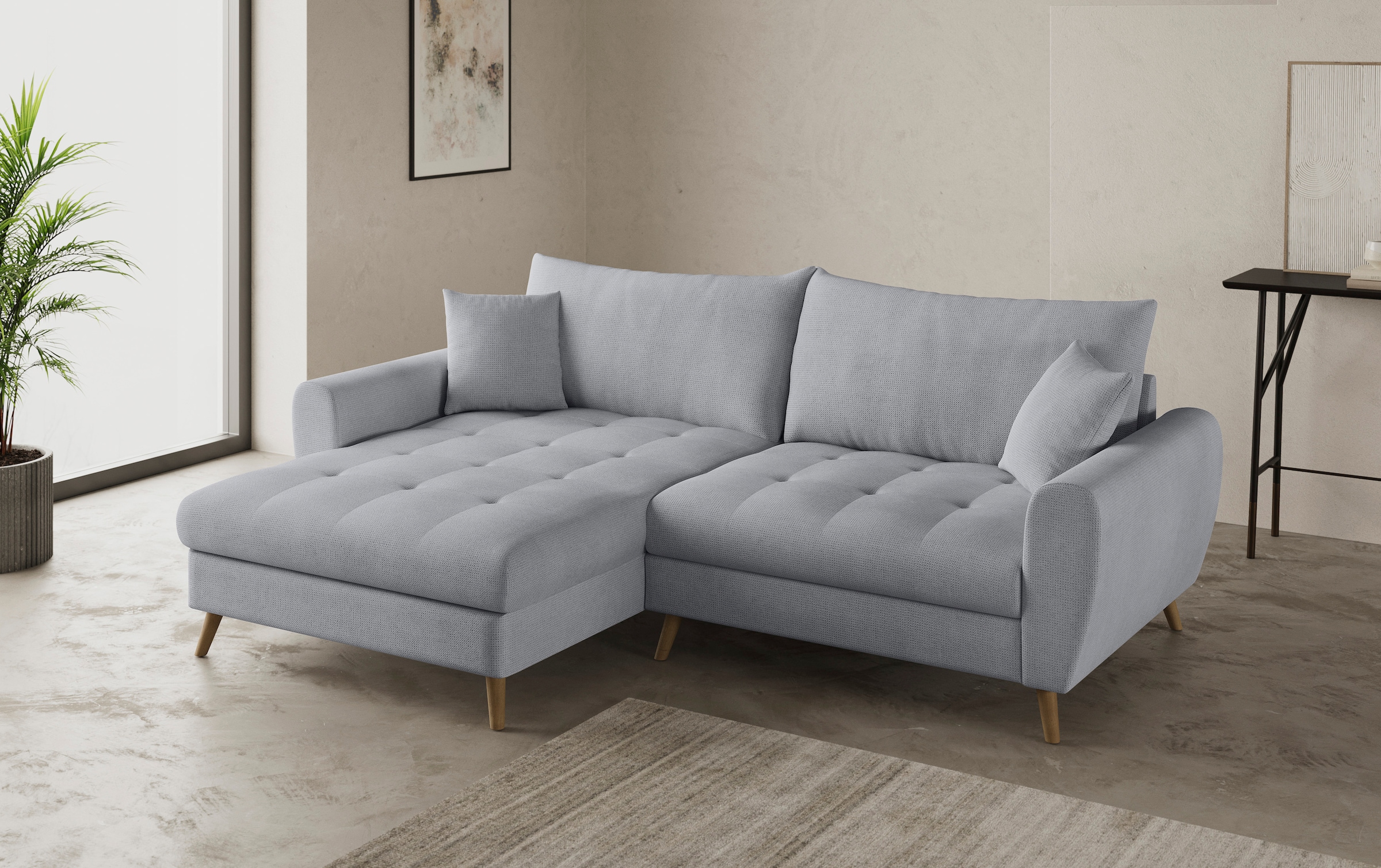 Mr. Couch Ecksofa »Blackburn II, L-Form« Mit Kaltschaumpolsterung bis 140 kg belastbar