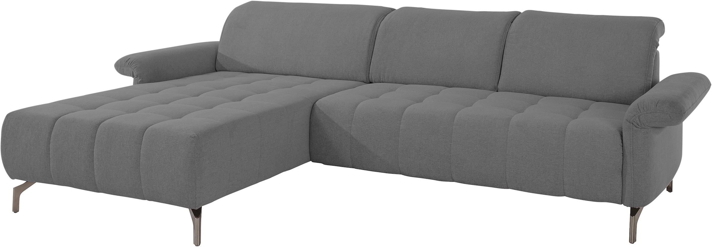 INOSIGN Ecksofa »Fresh L-Form«, Federkern, wahlweise Kopfteilverstellung und motorischer Vorziehsitz