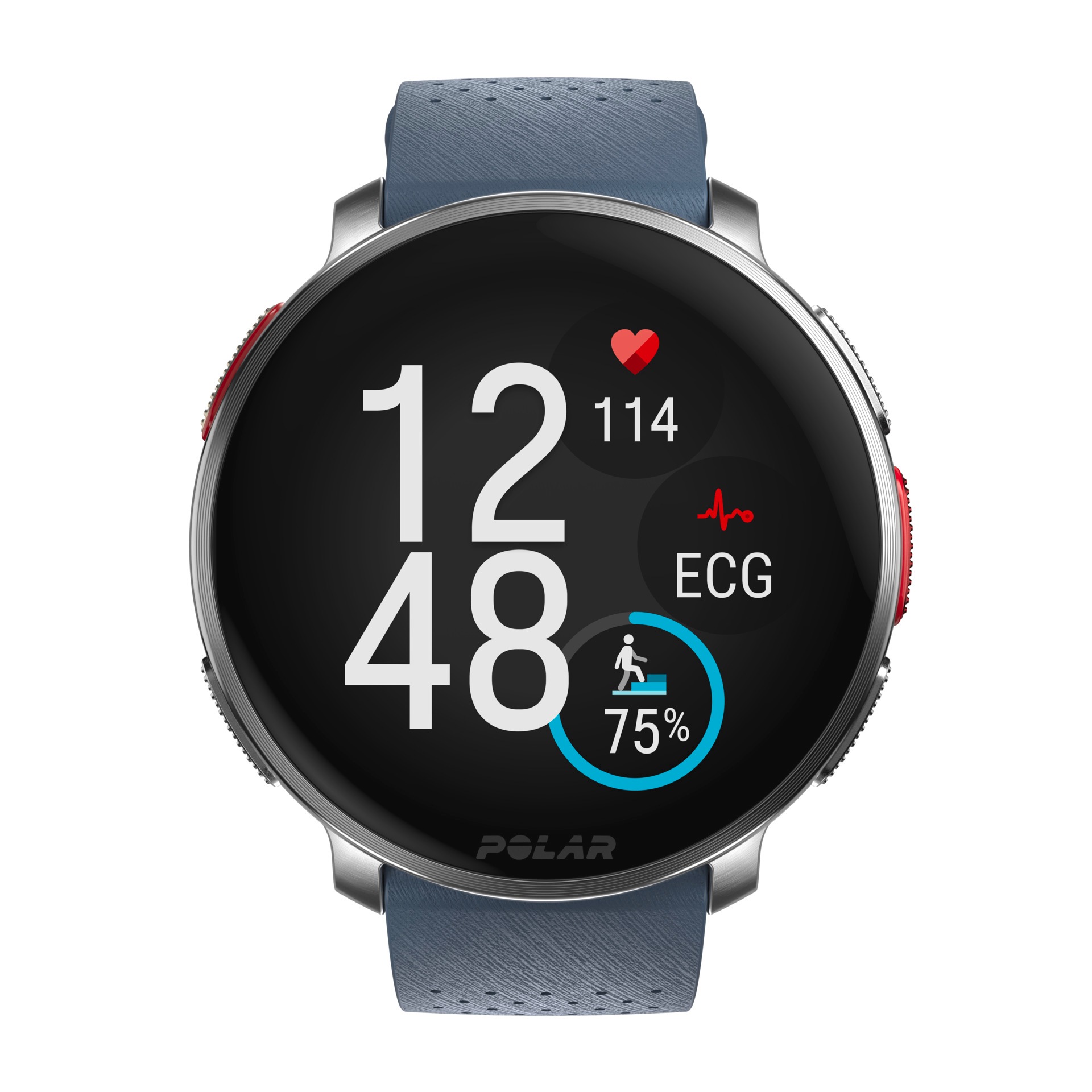 Polar Smartwatch »VANTAGE V3«, (3,5 cm / 1,39 Zoll), 32 GB, Premium-Multisportuhr Silikon-Armband S-L)