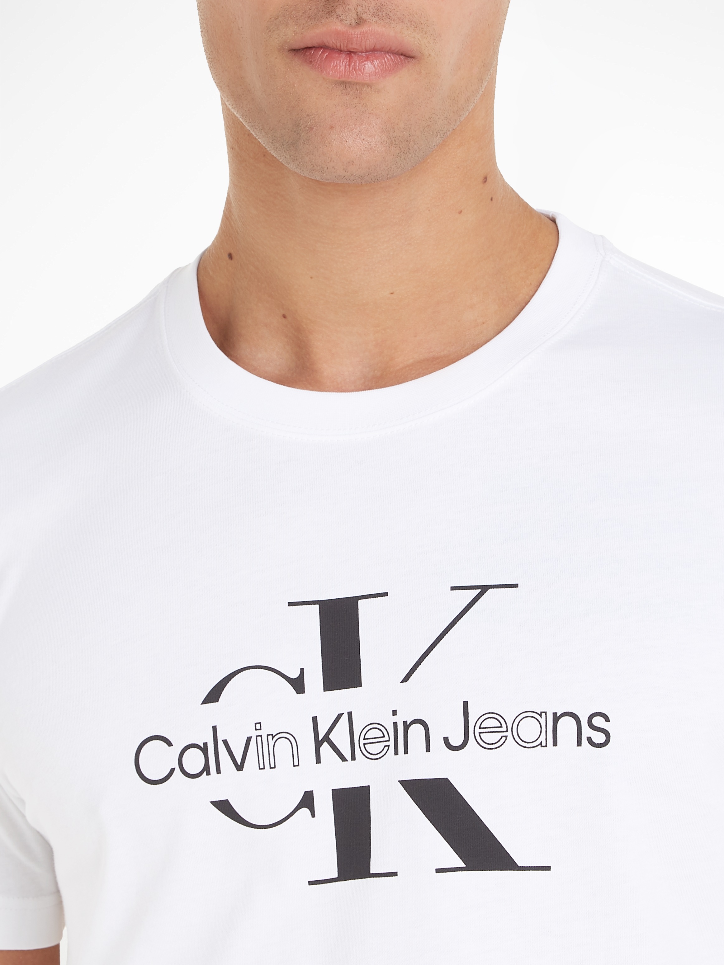 Calvin Klein Jeans T-Shirt »DISRUPTED OUTLINE MONOLOGO TEE«, mit Logodruck