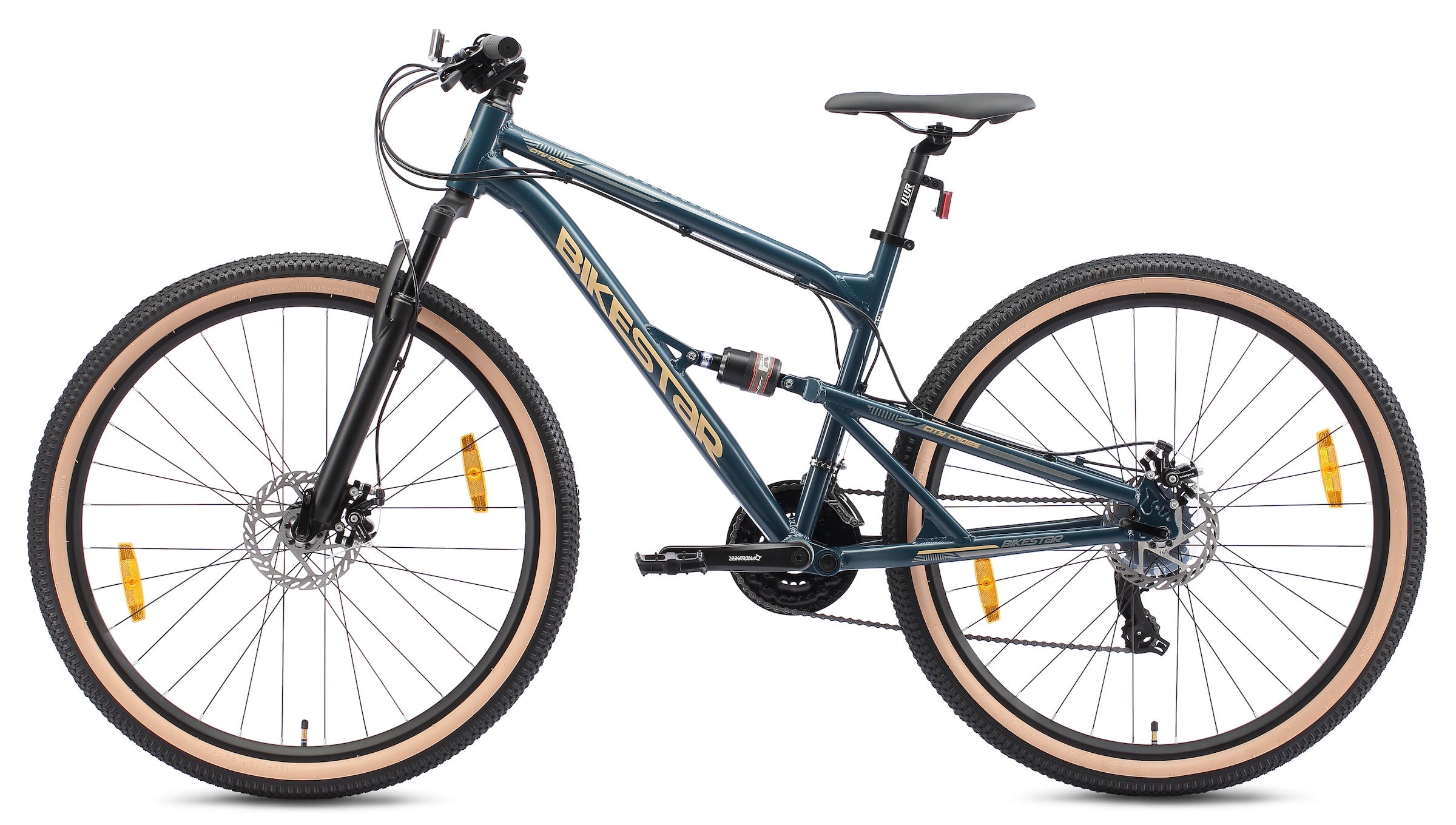Bikestar Mountainbike 21 Gang Shimano RD-TY300 Schaltwerk Kettenschaltung für Damen und Herren, Kettenschaltung