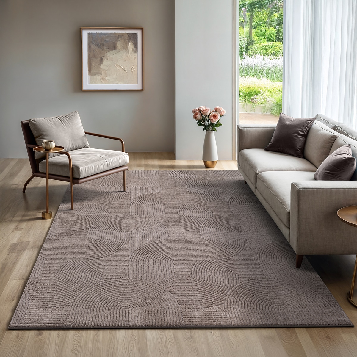 the carpet Teppich »Rio« rechteckig 8 mm Höhe weicher Wohnzimmer Teppich rutschfest 3D-Optik