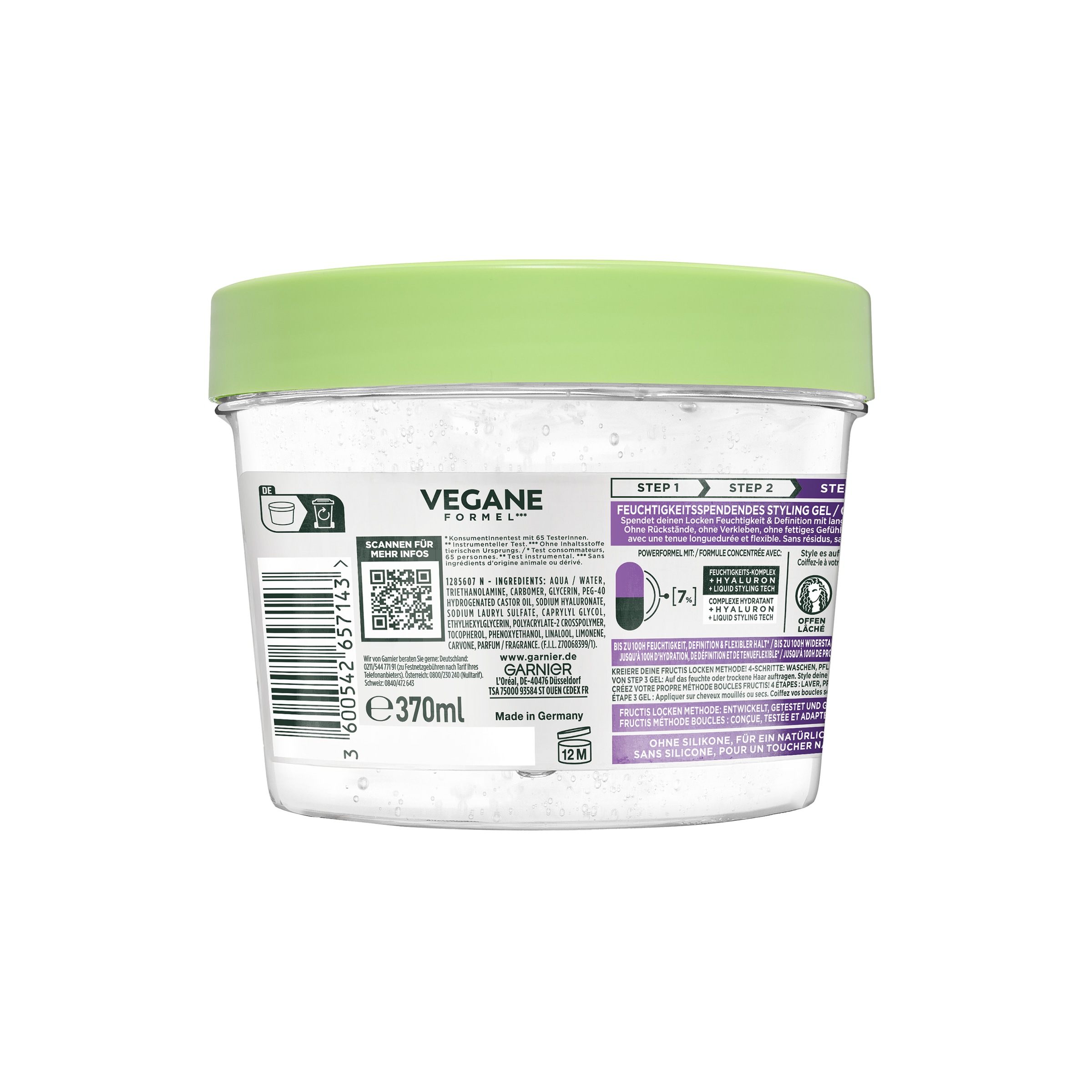 GARNIER Haargel »Garnier Fructis Locken Methode Flexi Hold«