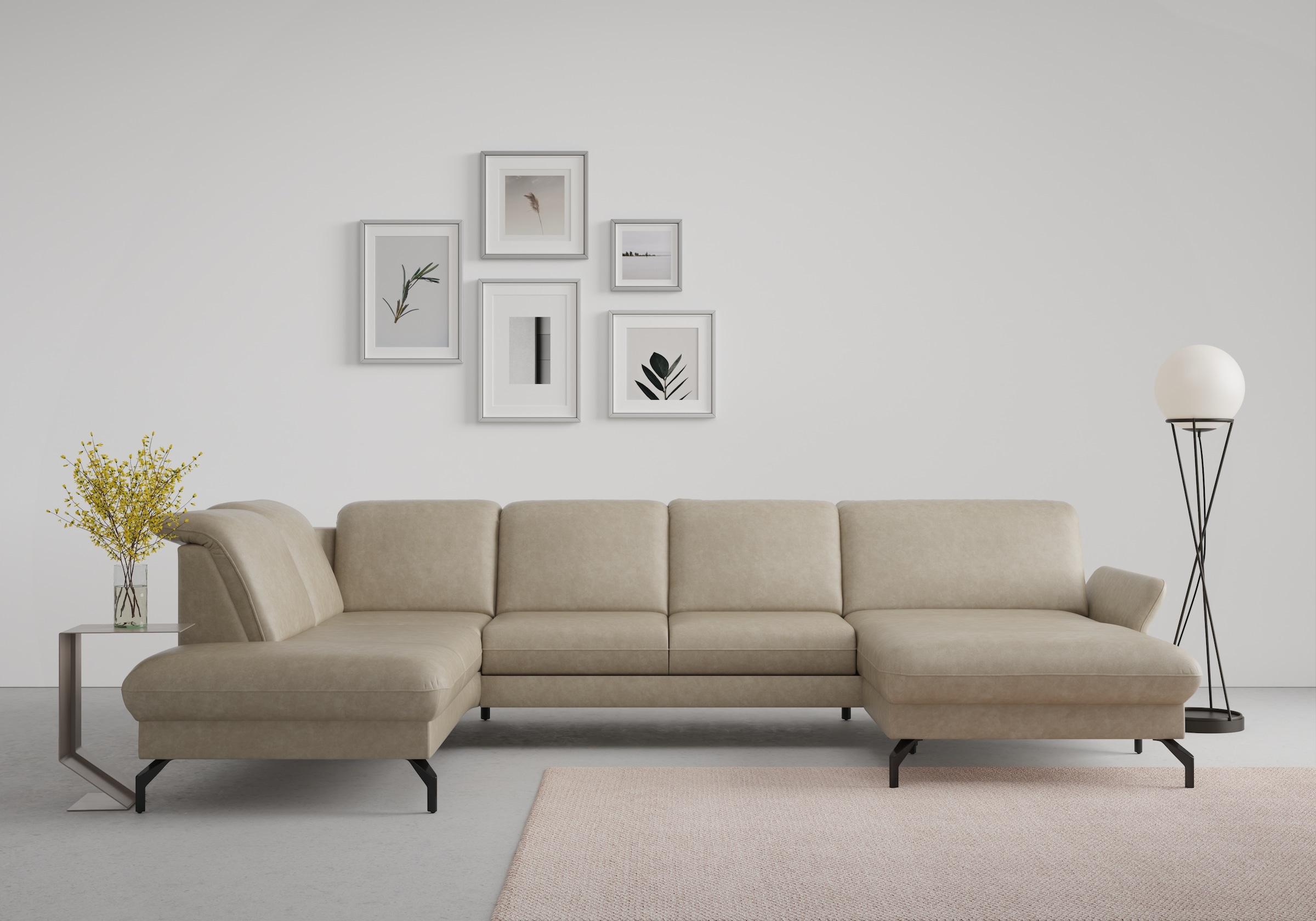 sit&more Wohnlandschaft »Fashion U-Form« wahlweise mit Kopfteilverstellung, günstig online kaufen