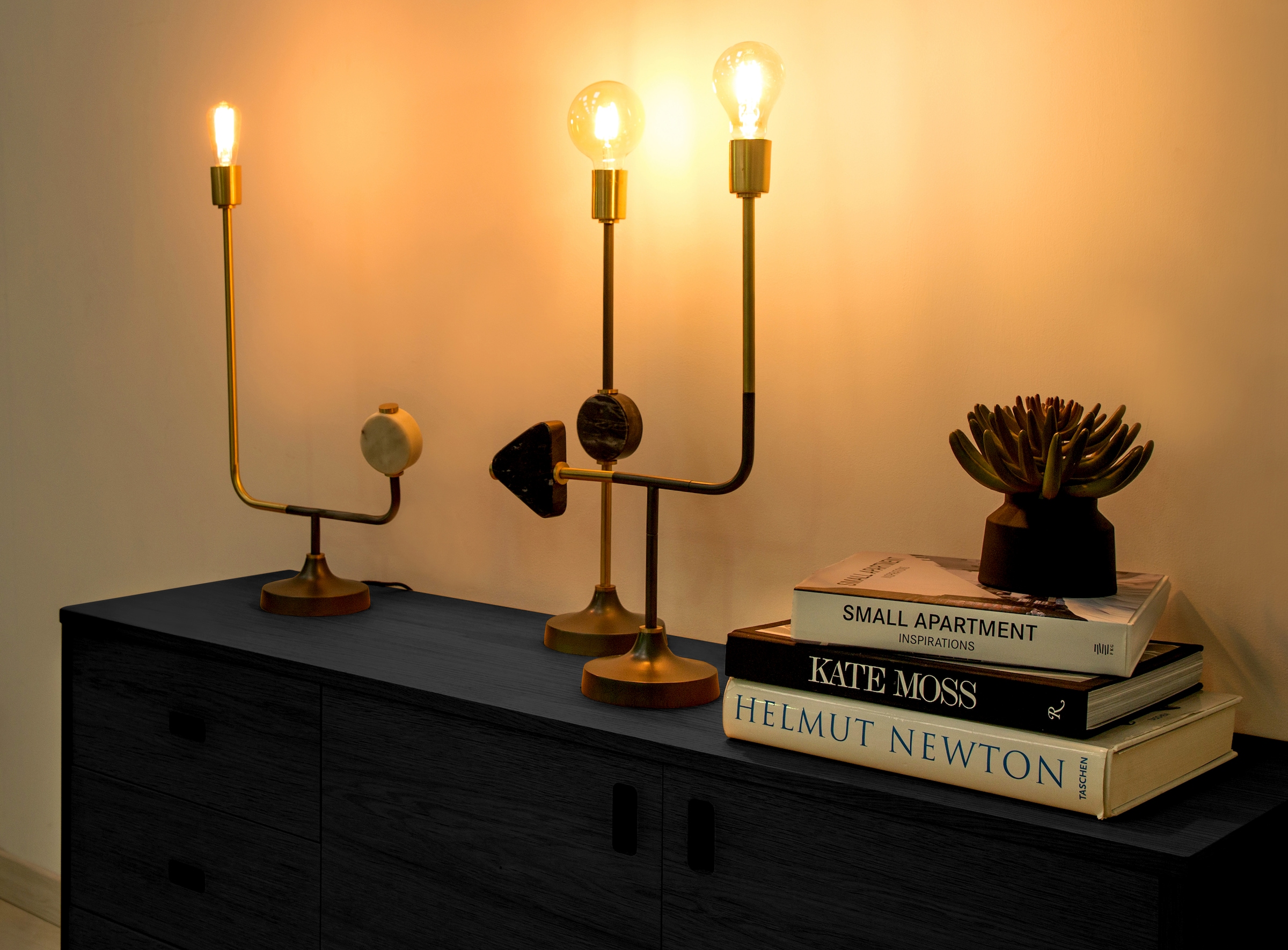 Kayoom Tischleuchte »Tischlampe Carlea 287«, 1 flammig, Leuchtmittel E27 | ohne Leuchtmittel, puristisches Design, vielseitig kombinierbar