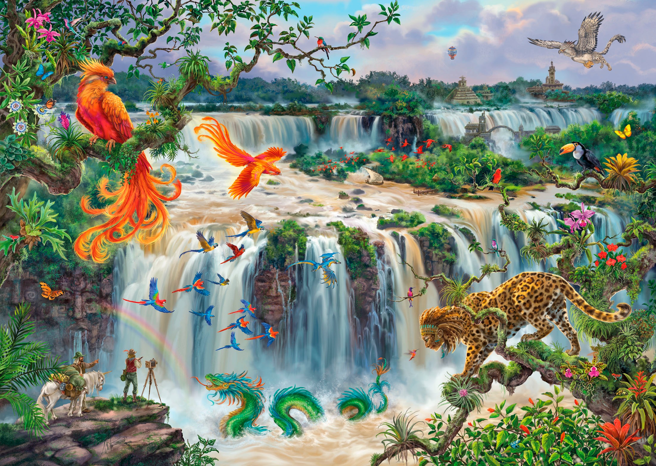 Ravensburger Puzzle »Fantastischer Wasserfall von Iguazú«, (1000 tlg.), Made in Germany