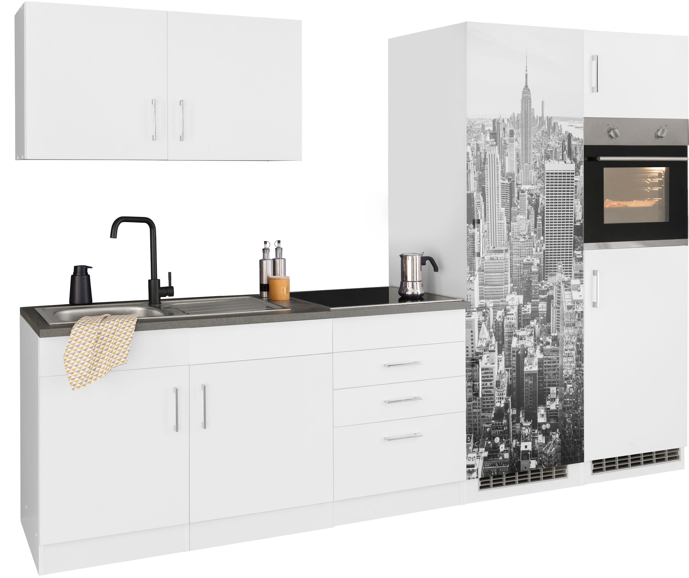 KOCHSTATION Küchenzeile »KS-Paris – Küchen mit einzigartigen Fotomotiven au günstig online kaufen
