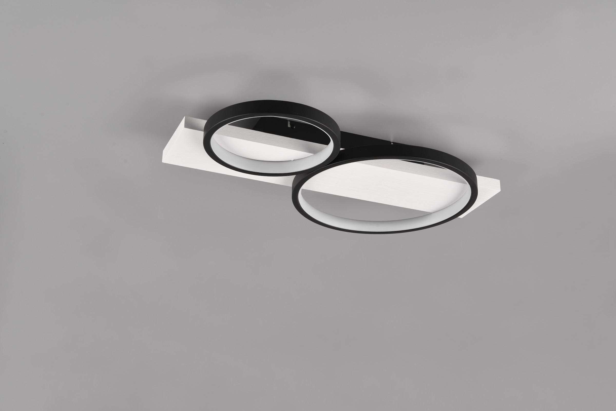 TRIO Leuchten LED Deckenleuchte »MEDERA, Deckenlampe LED Ringe mit Holz Dek günstig online kaufen