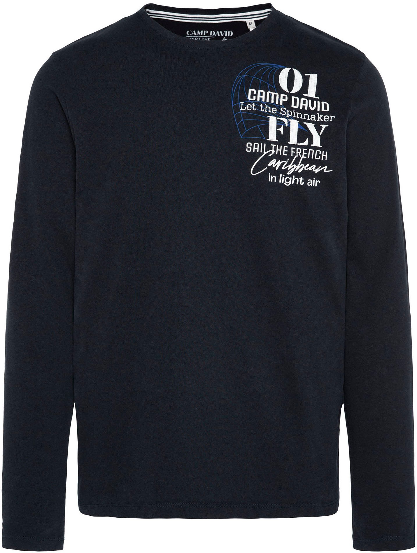 CAMP DAVID Langarmshirt, mit Rücken-Print