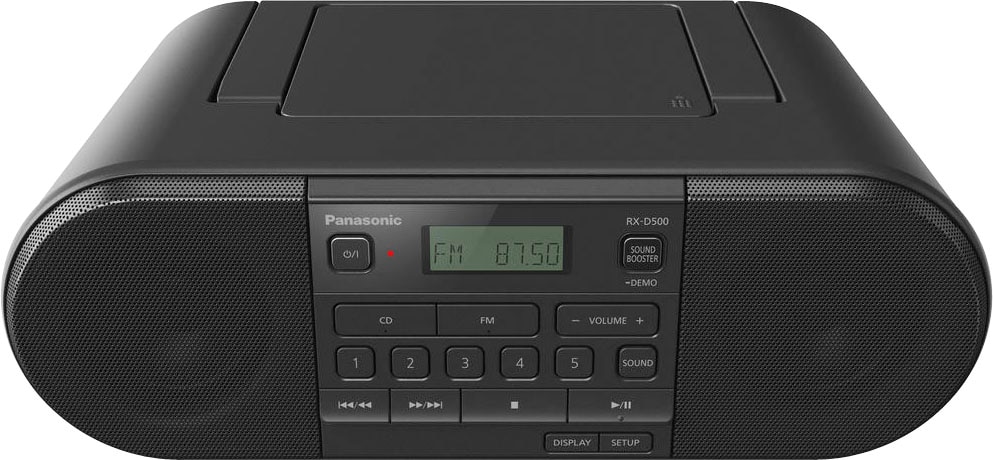 W) mit »RX-D500EG-K (FM-Tuner-UKW Boombox online RDS bestellen Panasonic 20 CD-«,