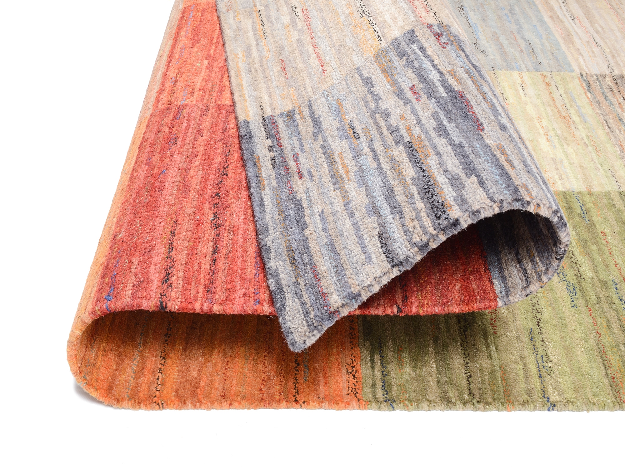 OCI DIE TEPPICHMARKE Teppich »HIMALI LINEA« rechteckig 13 mm Höhe handgeknüpfter  echter original Nepal Wollteppich Naturfaser Kurzflor