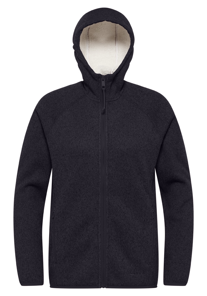 Jack Wolfskin Fleecejacke »KAMINFEUER HOODED JKT W«, mit Kapuze