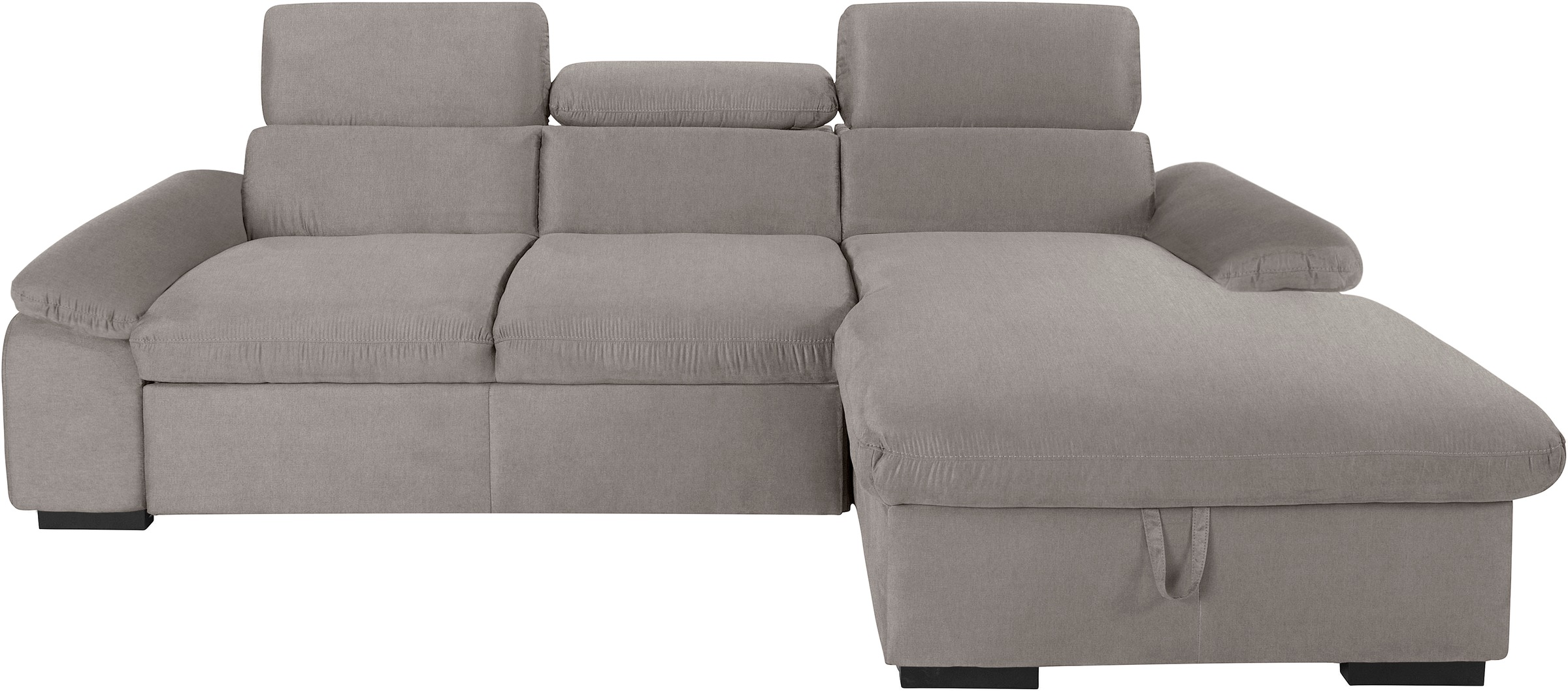 COTTA Ecksofa »Lola L-Form mit Kopfteilfunktion & Hocker« wahlweise mit Bet günstig online kaufen