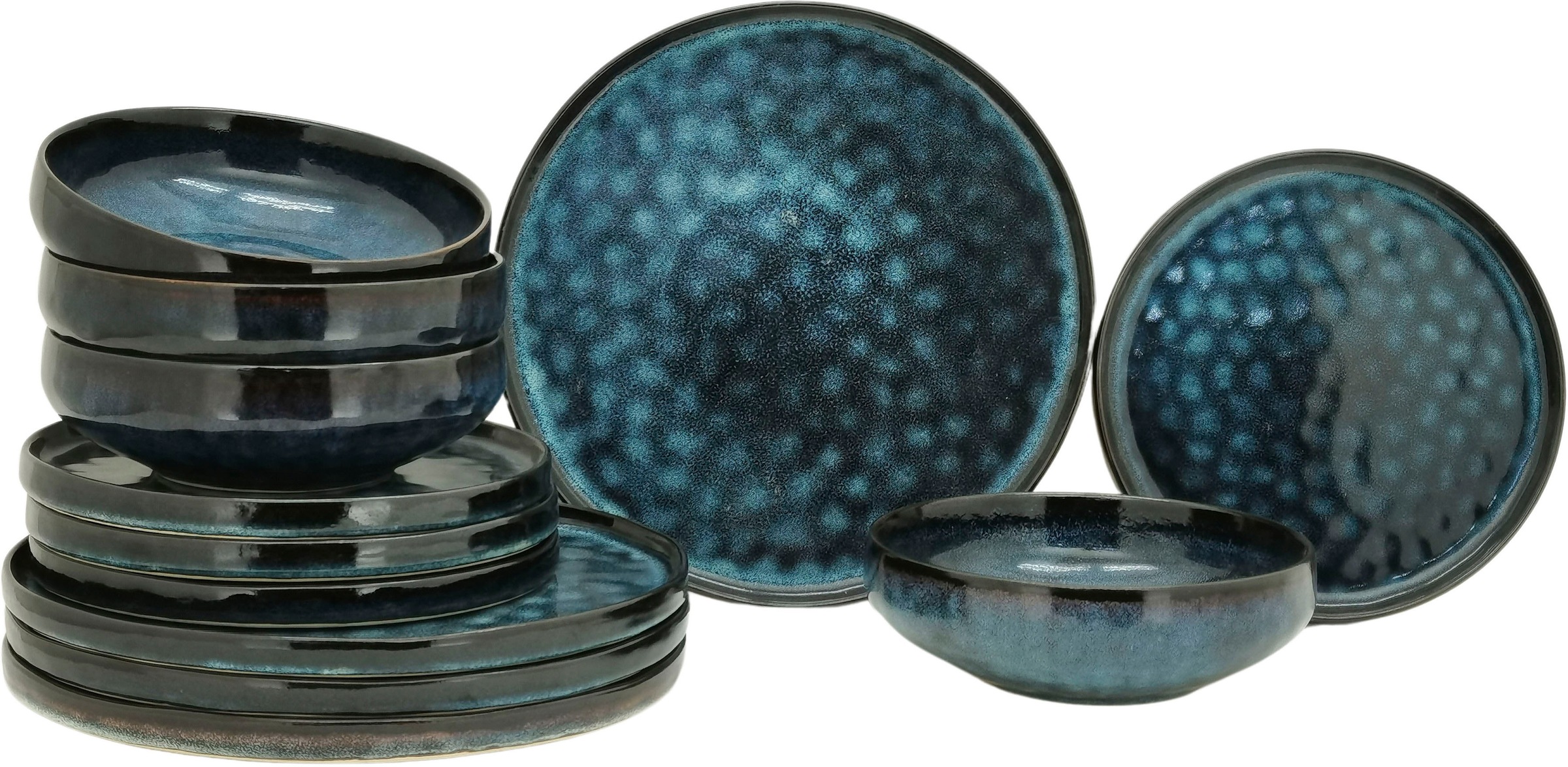 andas Kombiservice »Geschirr-Set Sorlev, mit einzigartigem Muster und Farbv günstig online kaufen