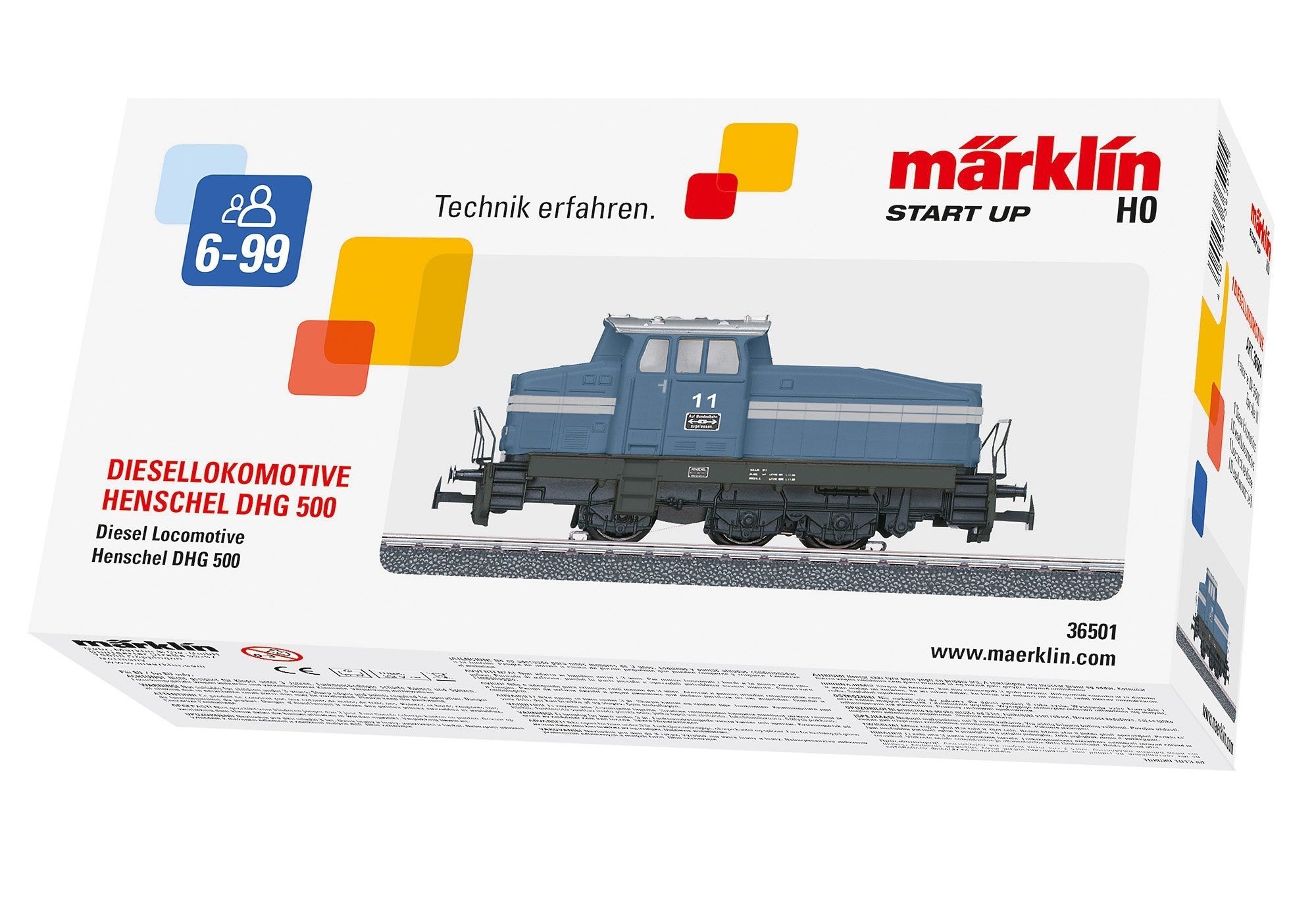 Märklin Diesellokomotive »Märklin Start up - Rangierlokomotive Henschel DHG 500 - 36501«