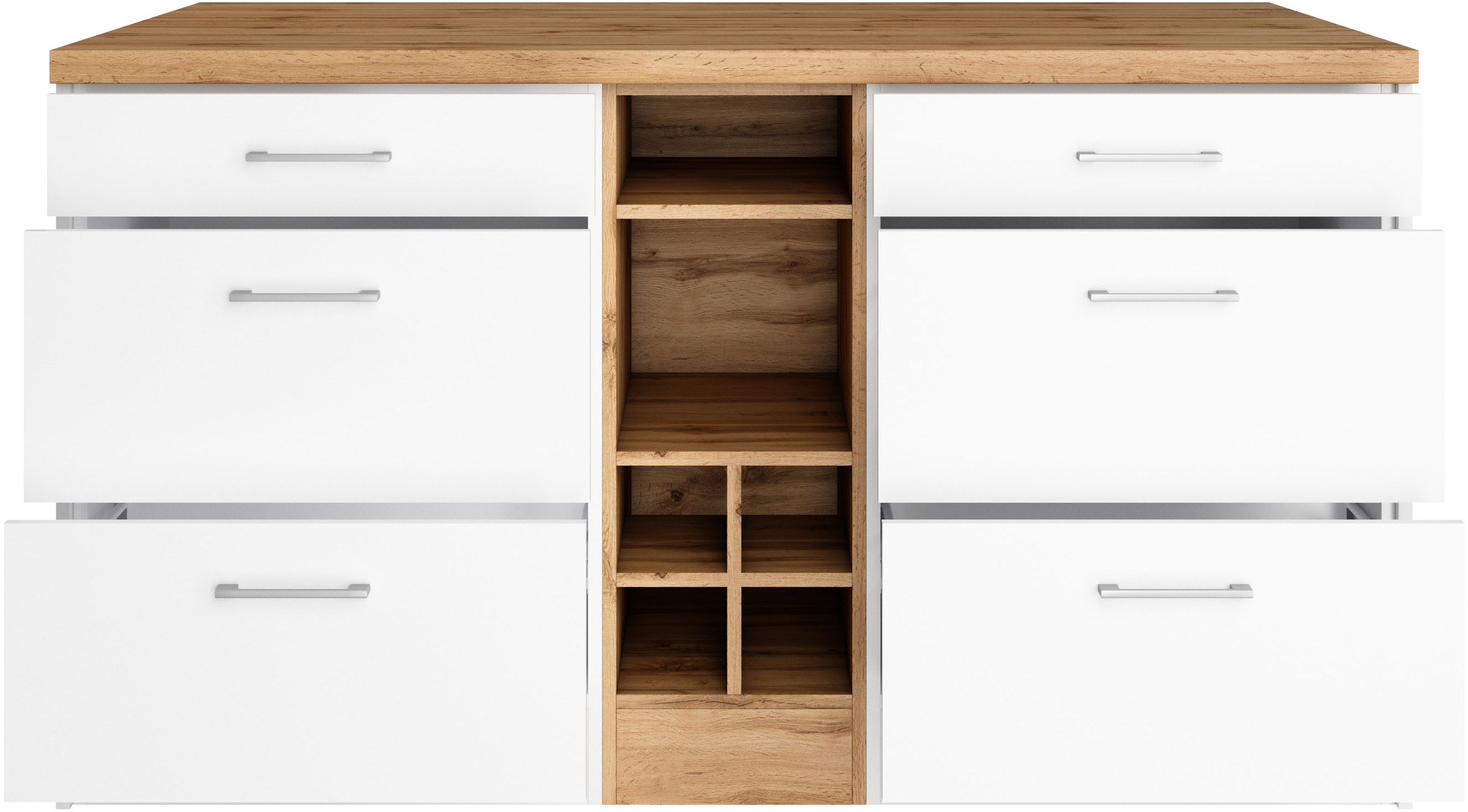 KOCHSTATION Kücheninsel »KS-Milan«, Stellmaß 153/100 cm, viel Stauraum, Lebensmittelpunkt: Küche