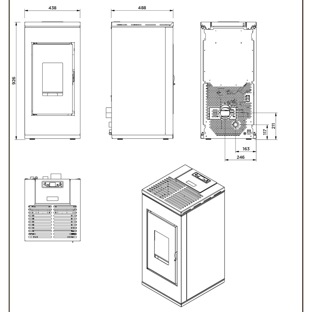 interstoves Pelletofen »J_olene 8«