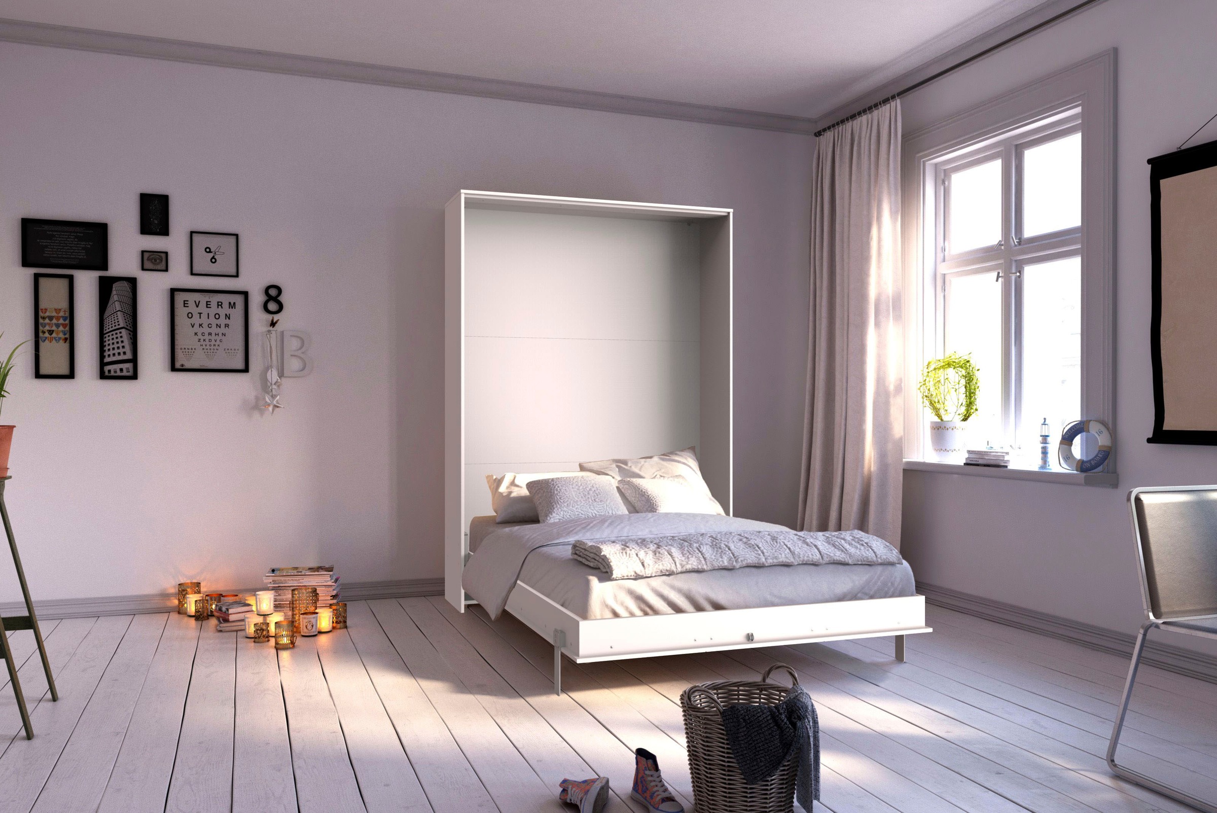 Wimex Schrankbett "Juist Schrankklappbett Gästebett" vertikal klappbar, 3 L günstig online kaufen