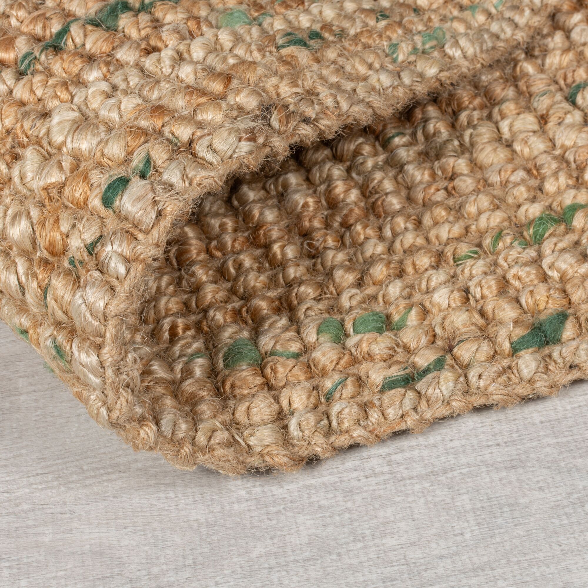 FLAIR RUGS Läufer »Jute Boucle«, rechteckig, 7 mm Höhe, aus 100% Jute, mit Fransen, aus Naturfasern