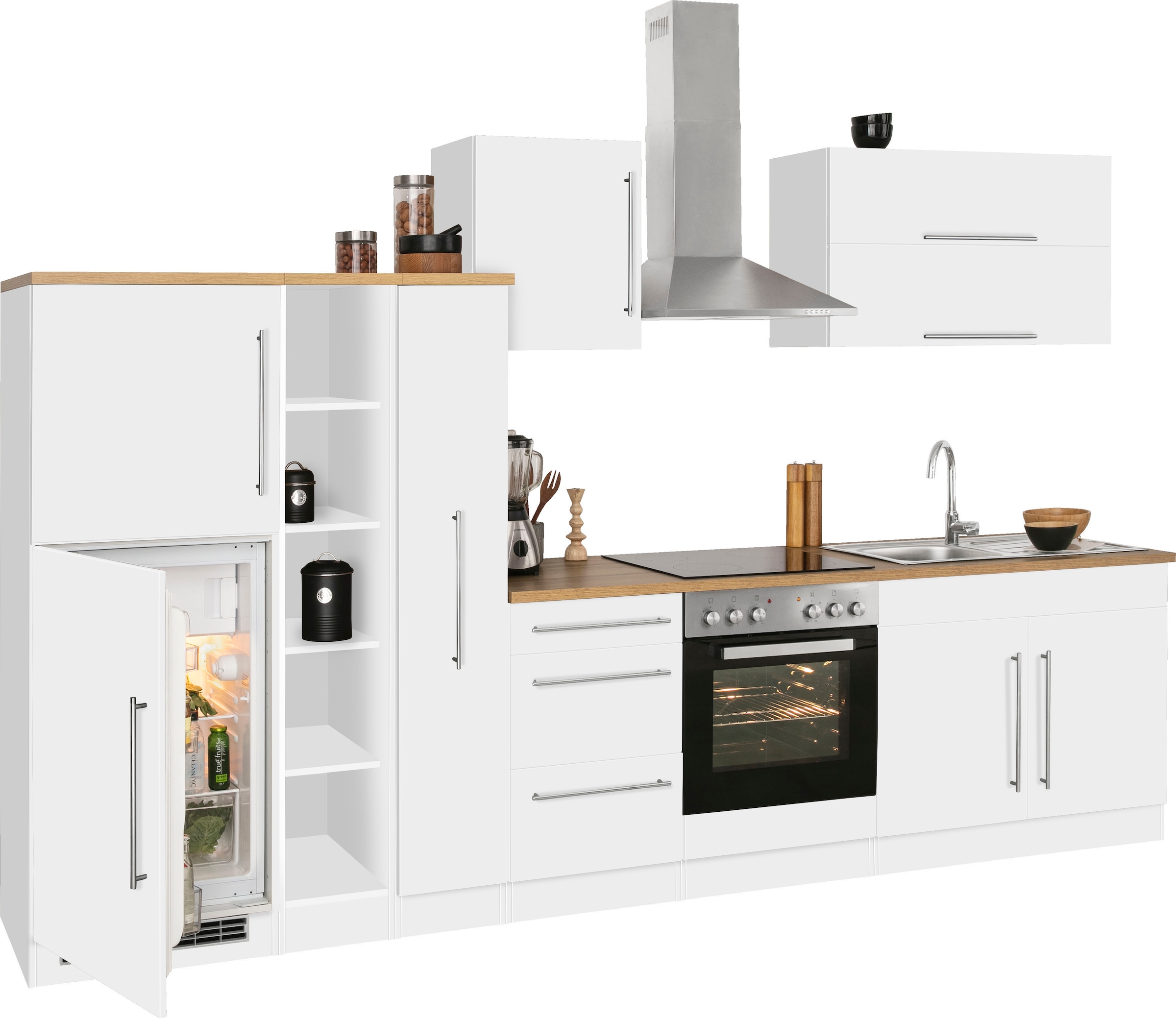 HELD MÖBEL Küchenzeile »Samos«, ohne 330 Breite cm E-Geräte, bestellen online