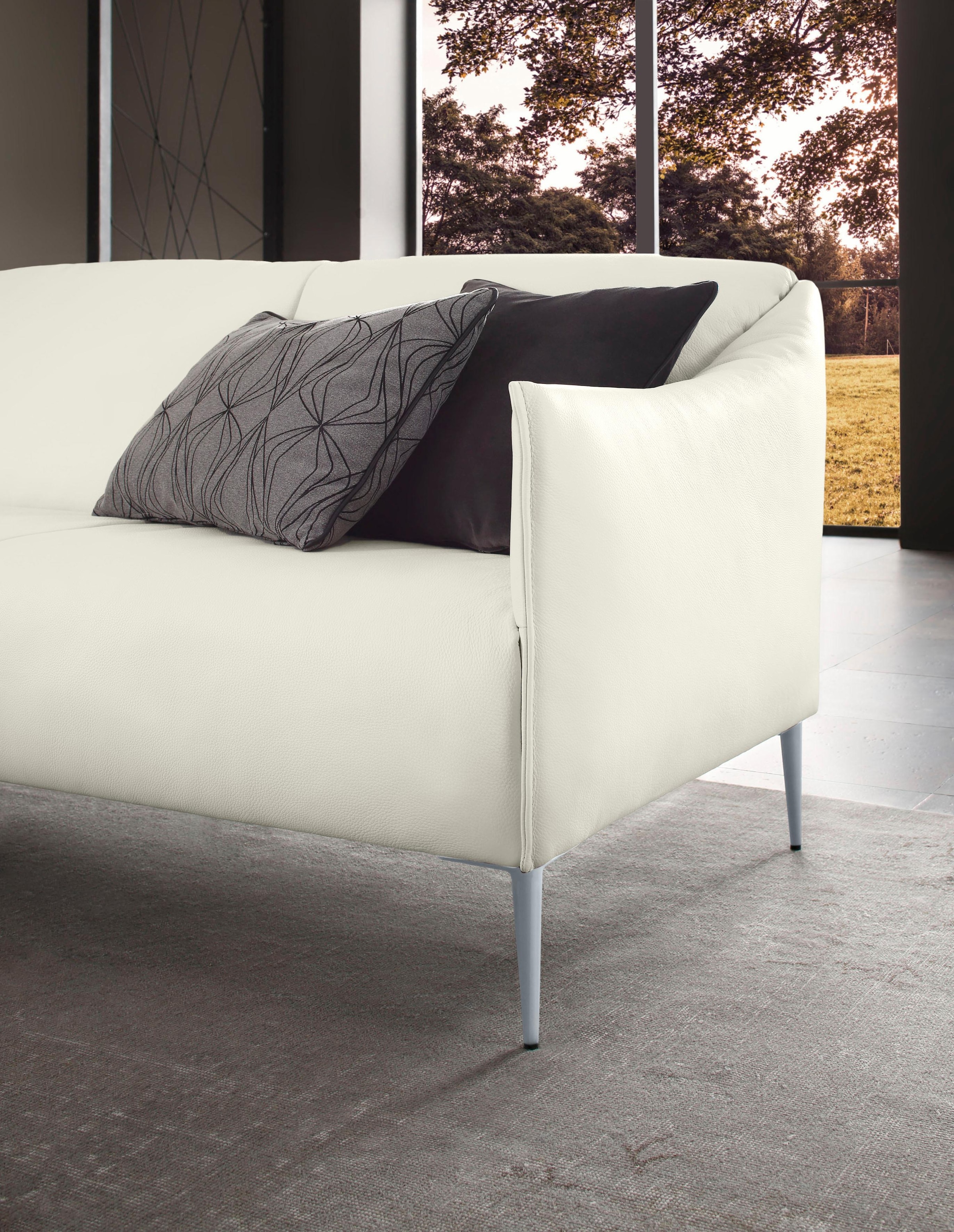 W.SCHILLIG 2-Sitzer »sally«, mit Metallfüßen in Silber matt, Breite 154 cm