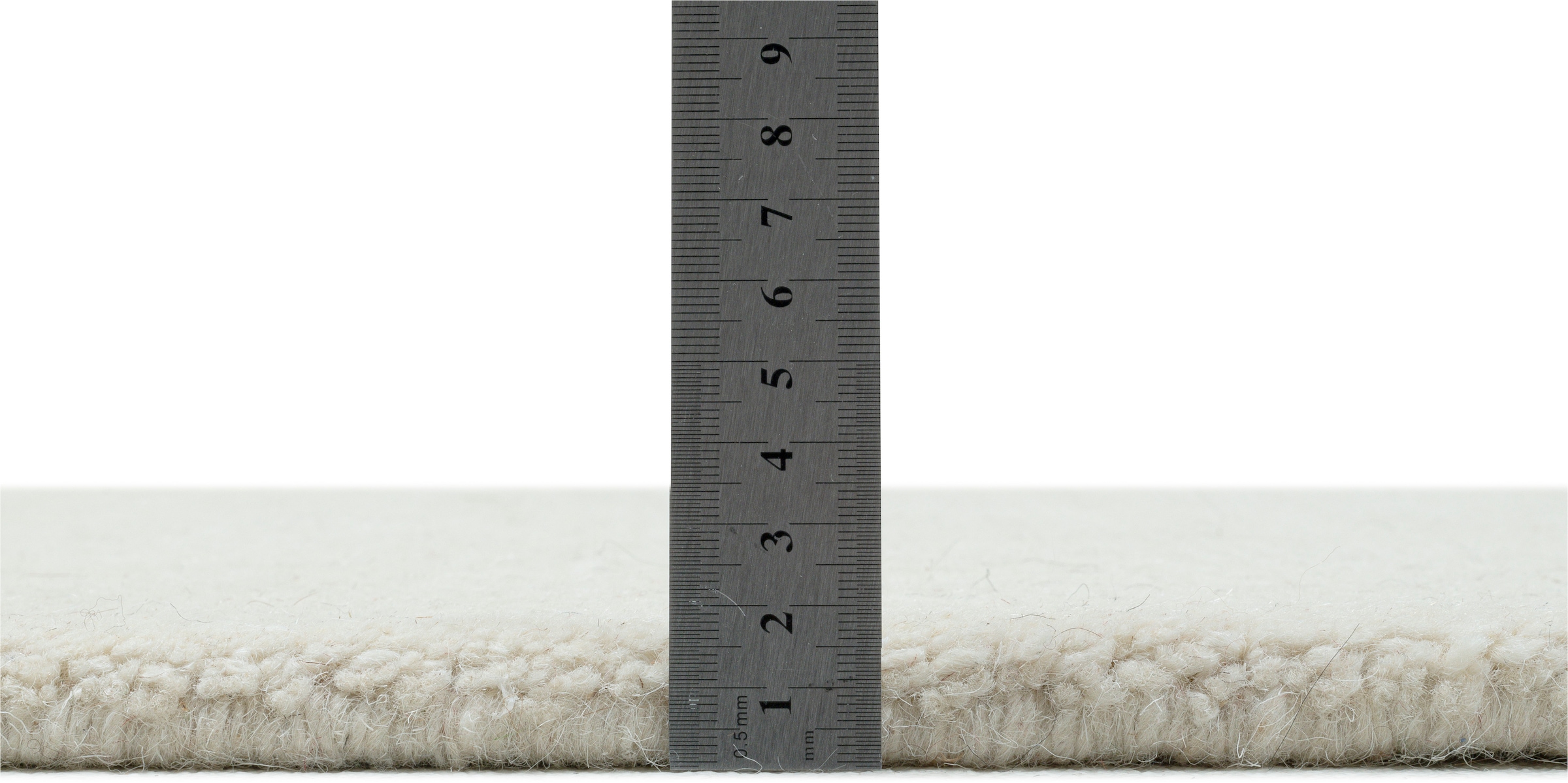 THEKO Wollteppich »Nakarta 1« rechteckig 12 mm Höhe reine Wolle, Uni-Farben, handgeknüpft