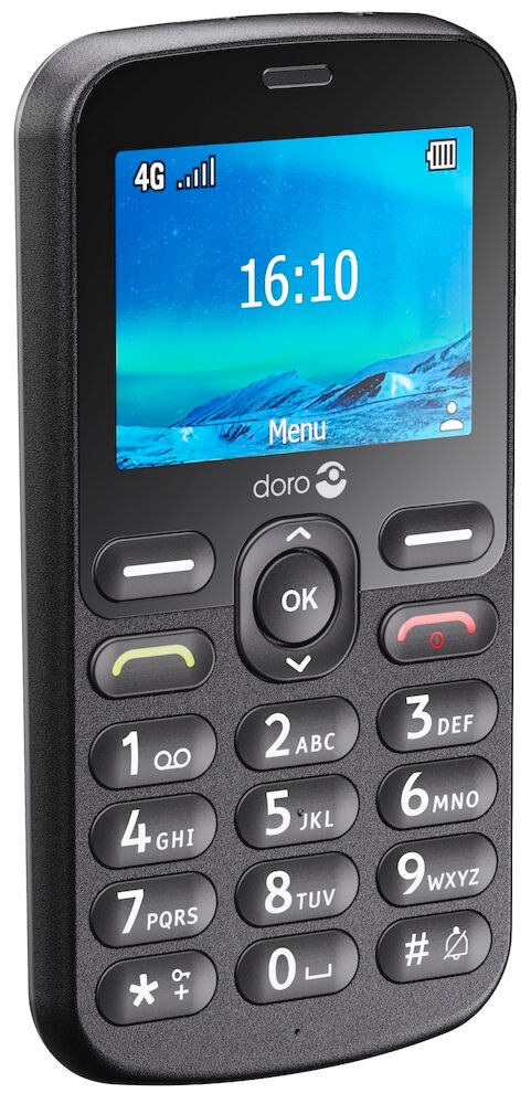 Doro Handy »1880 (ohne Netzteil)«, Schwarz