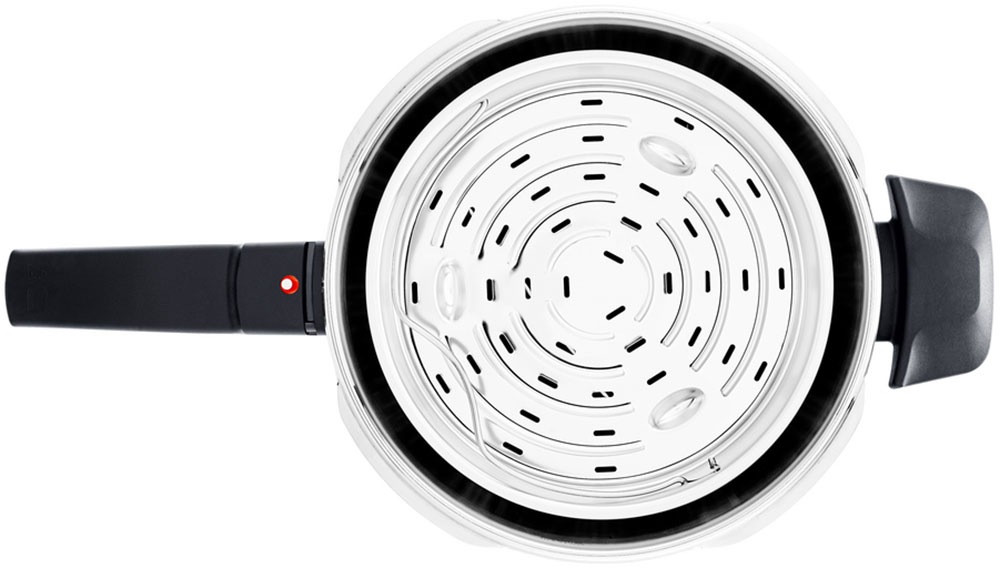 Fissler Schnellkochtopf »Vitavit® premium Schnellkochtopf«, Edelstahl 18/10, (3 tlg.), Verriegelungsanzeige, Einstellbares Abdampfen, Einstellbare Kochstufen