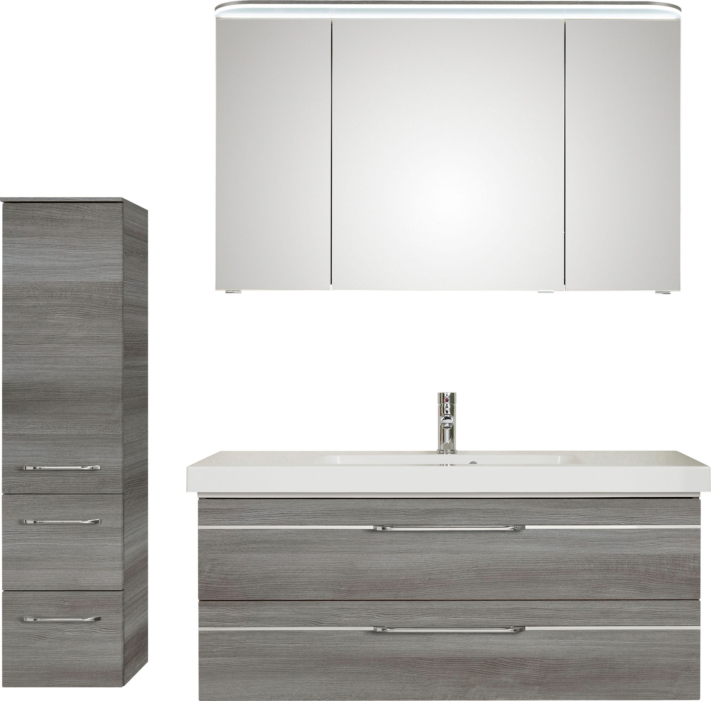 Saphir Badmöbel-Set »Balto Sprint 3-teilig, Mineralmarmor-Waschtisch mit LE günstig online kaufen