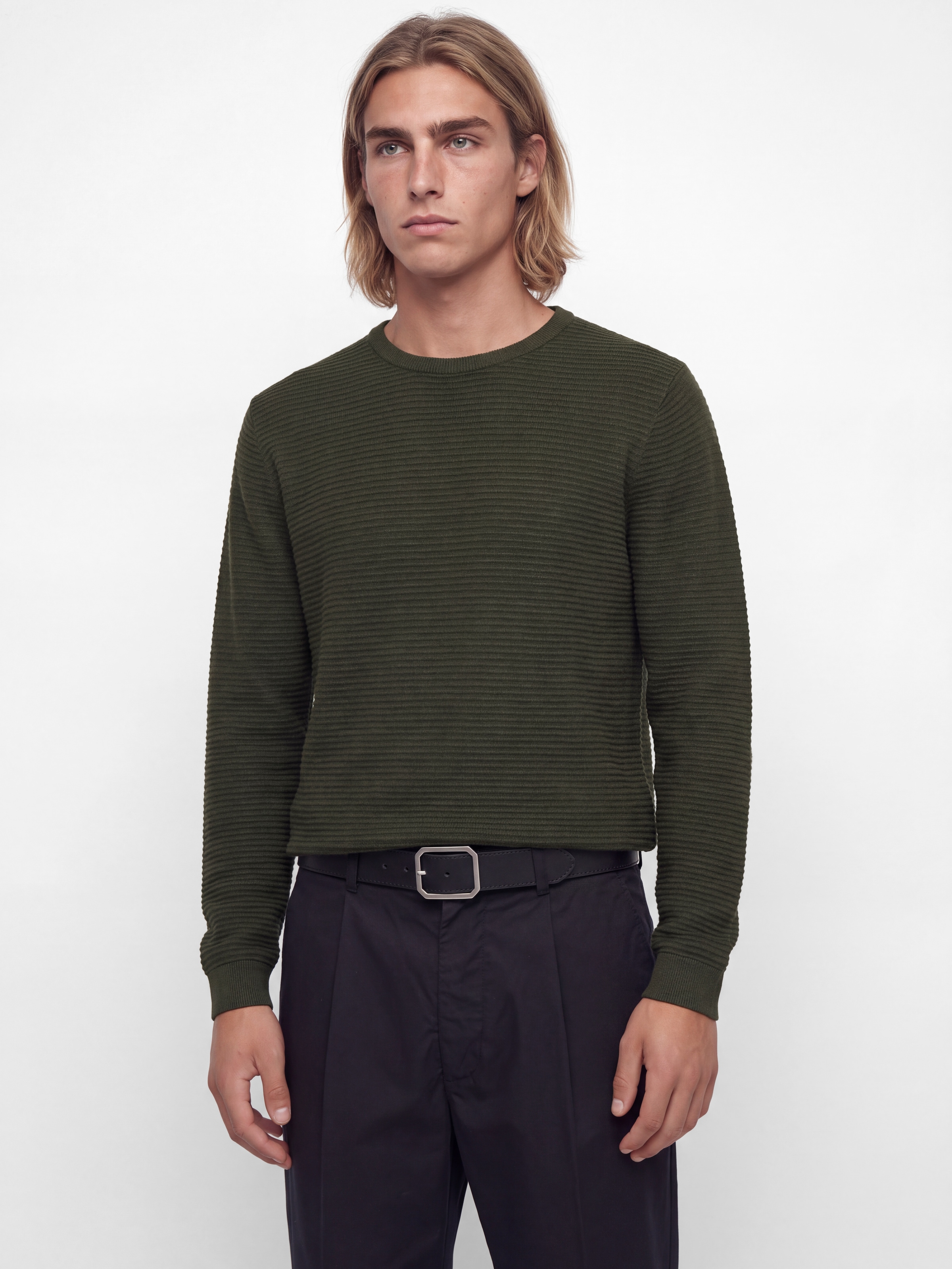 Jack & Jones Rundhalspullover »JJEBRODY KNIT CREW NECK« Baumwolle