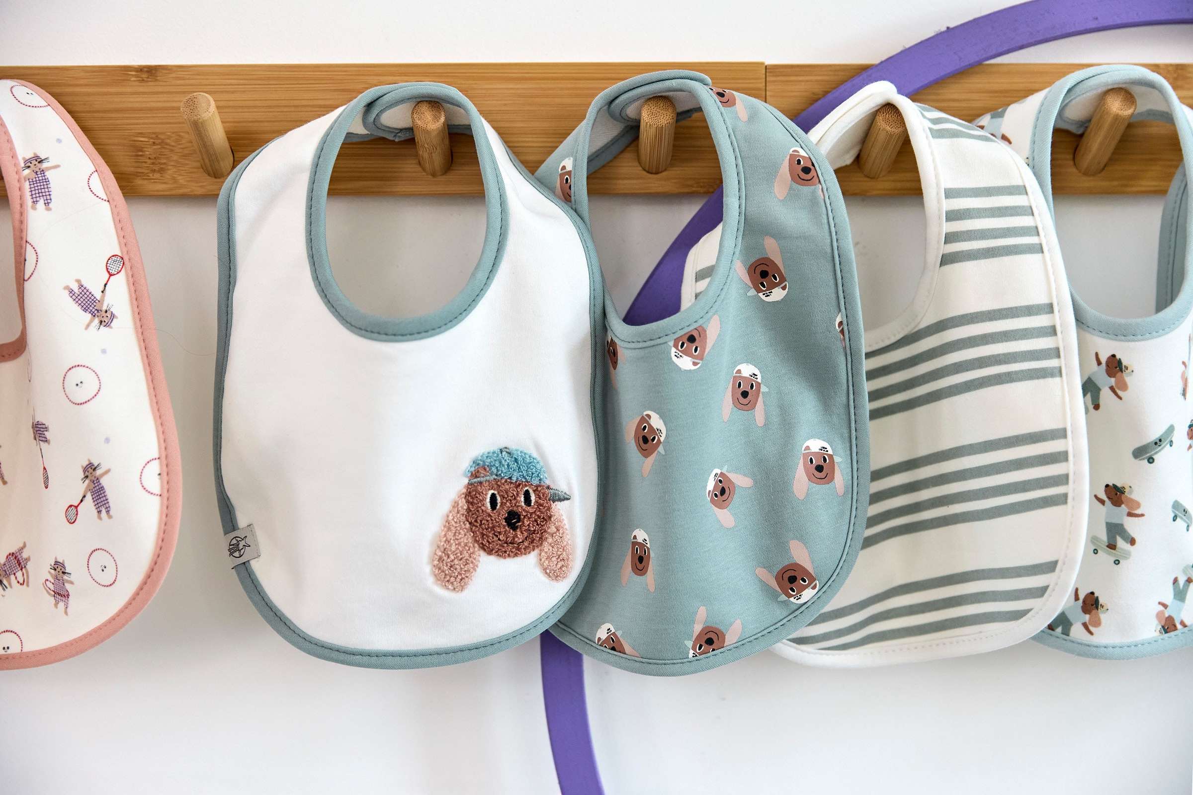 LÄSSIG Lätzchen »Tiny Team Dog« Set, 5 Stk. tlg.