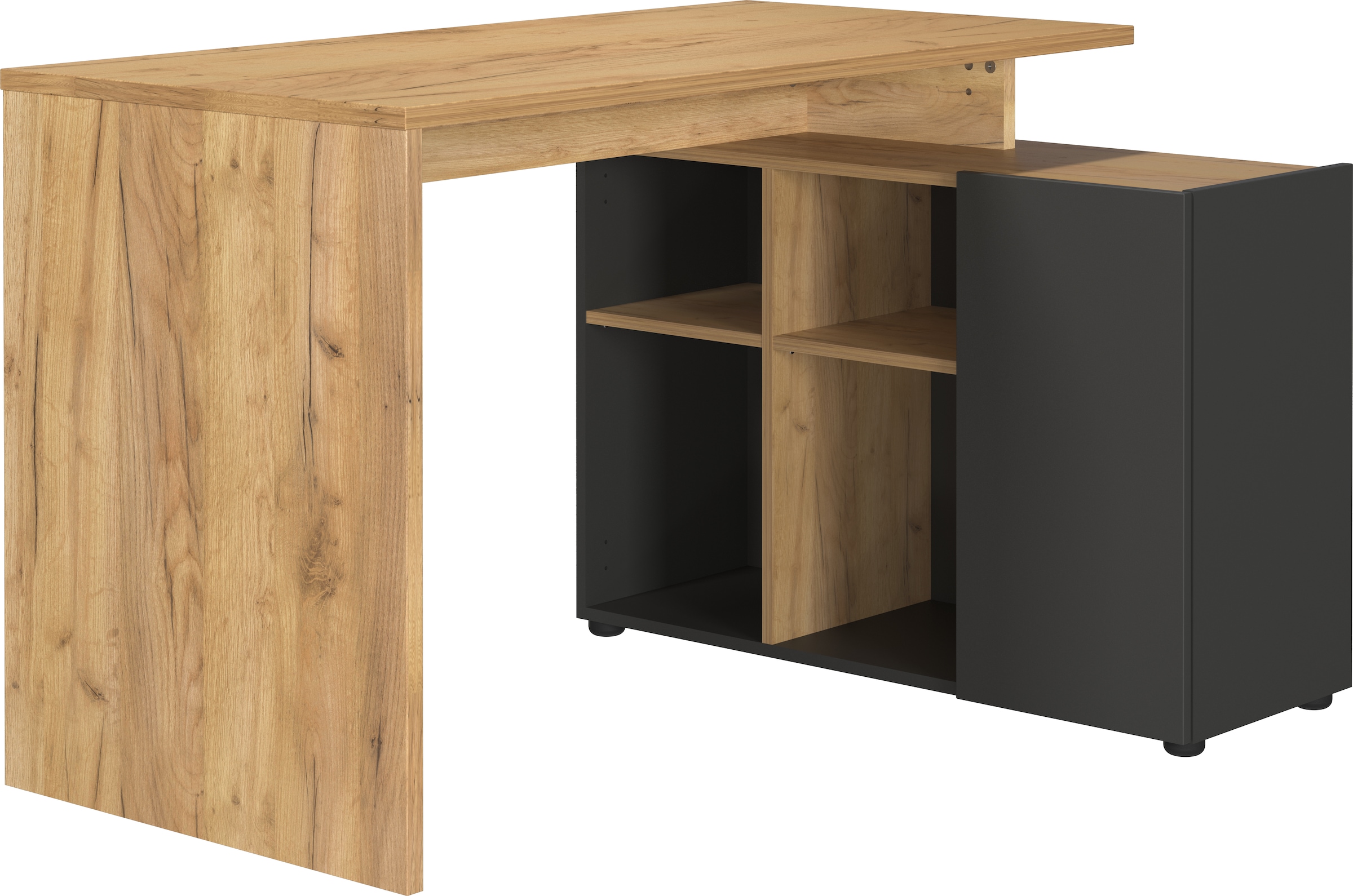 GERMANIA Eckschreibtisch »Adrano« 1 Stk. tlg. mit integriertem Sideboard günstig online kaufen
