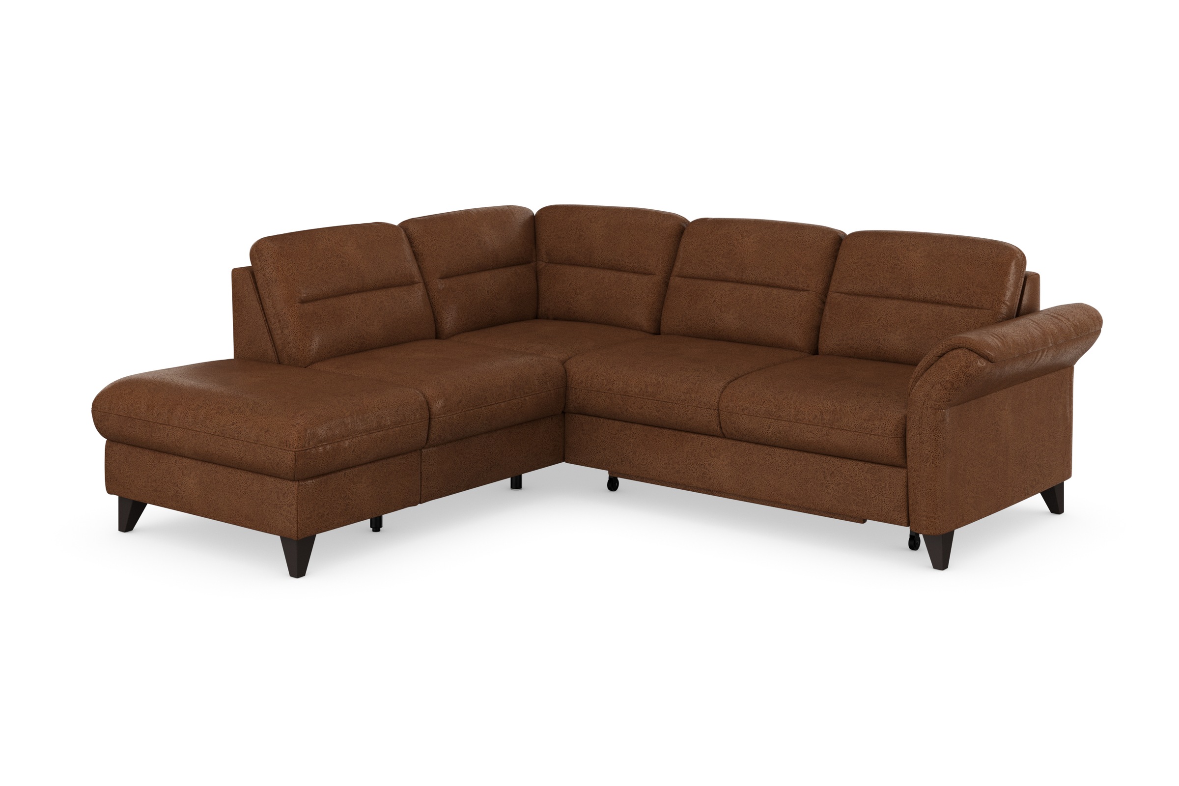 sit&more Ecksofa »Mellum L-Form«, Federkern, wahlweise mit Bettfunktion, Stauraum und Armteilfunktion
