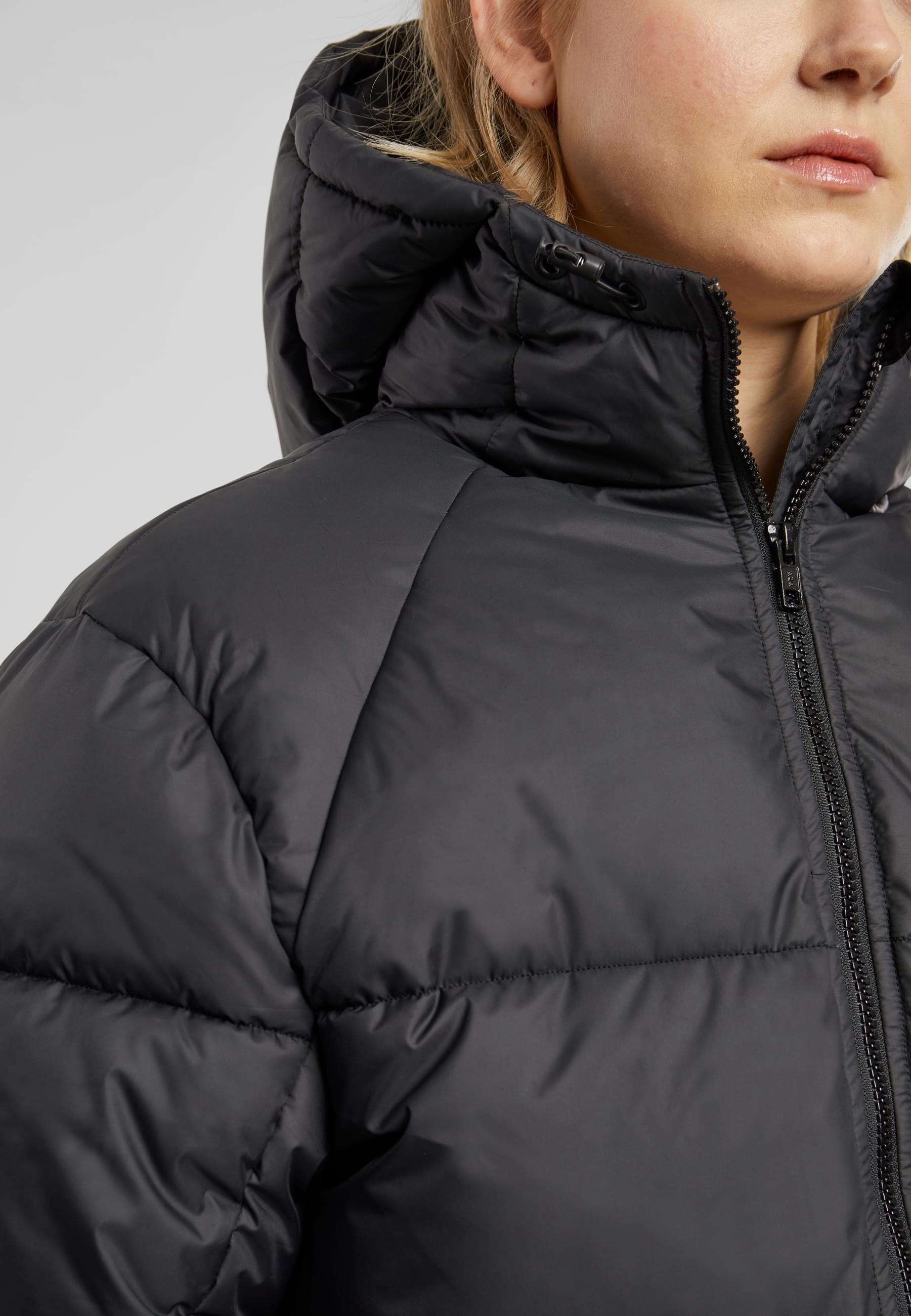 URBAN CLASSICS Winterjacke »Urban Classics Ladies Long Puffer Coat« 1 Stk. tlg. mit Kapuze