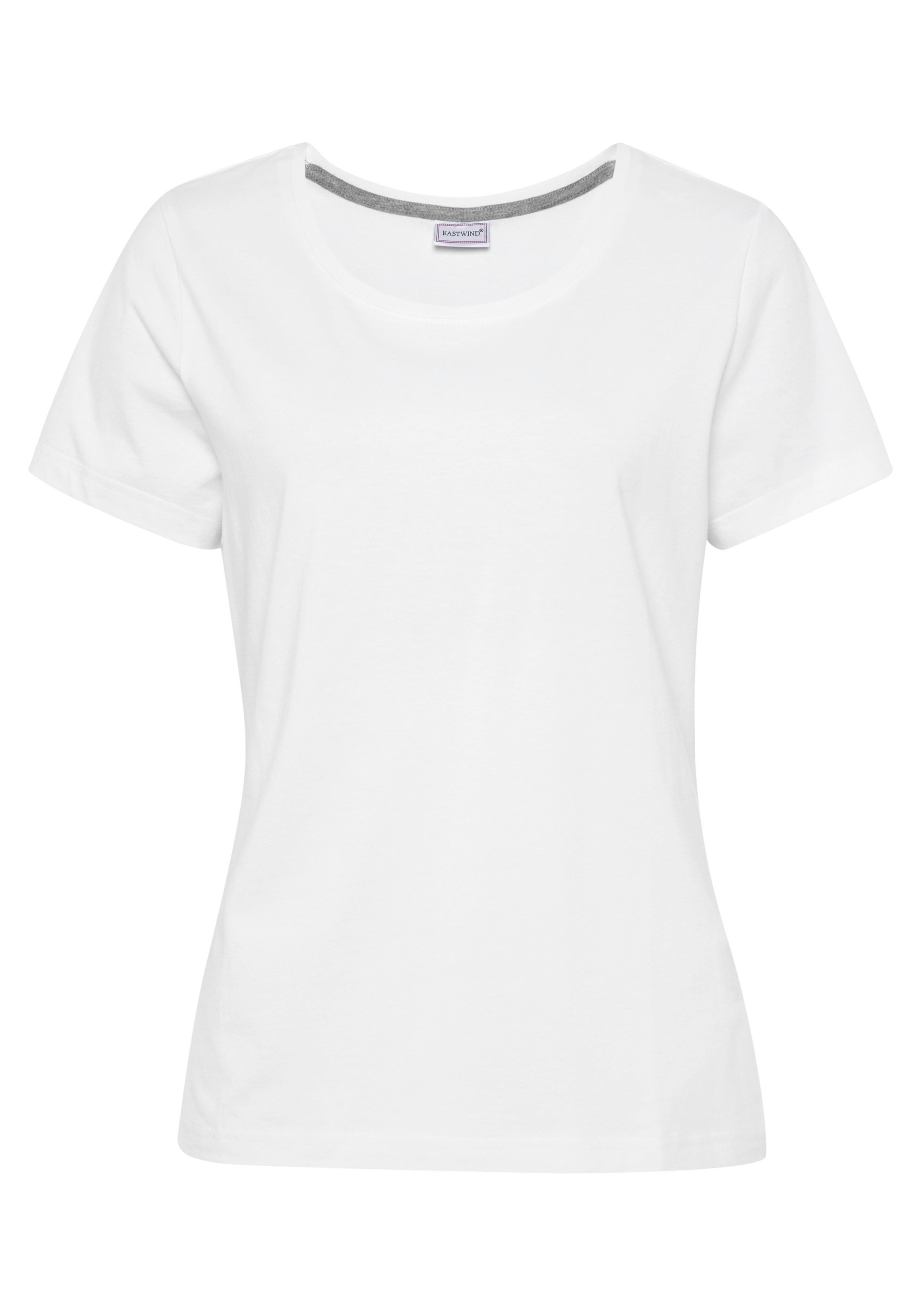 Eastwind T-Shirt, (Packung, 3 tlg., 3er-Pack), Kurzarm, hüftlang, für die Freizeit, aus Baumwolle
