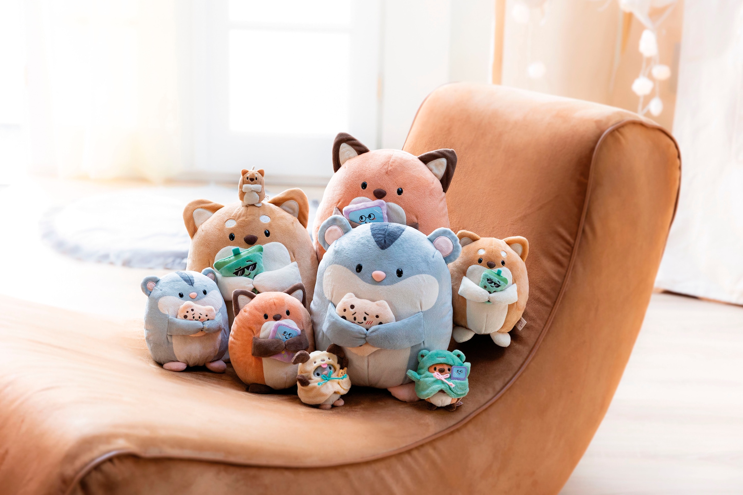 Nici Kuscheltier »mymochi, Fuchs Geeks 27 cm mit Video Spiel«