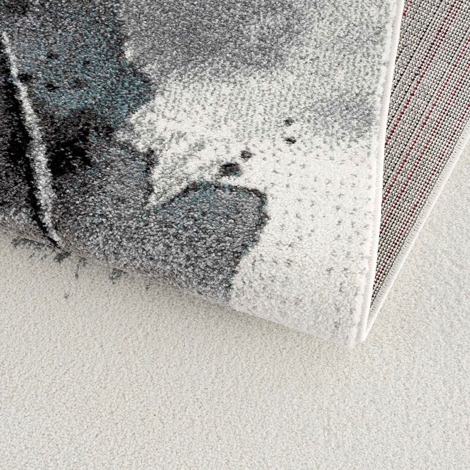 Carpet City Teppich »Savanna 9375«, rechteckig, 11 mm Höhe, mit Federn, Creme/ Grau