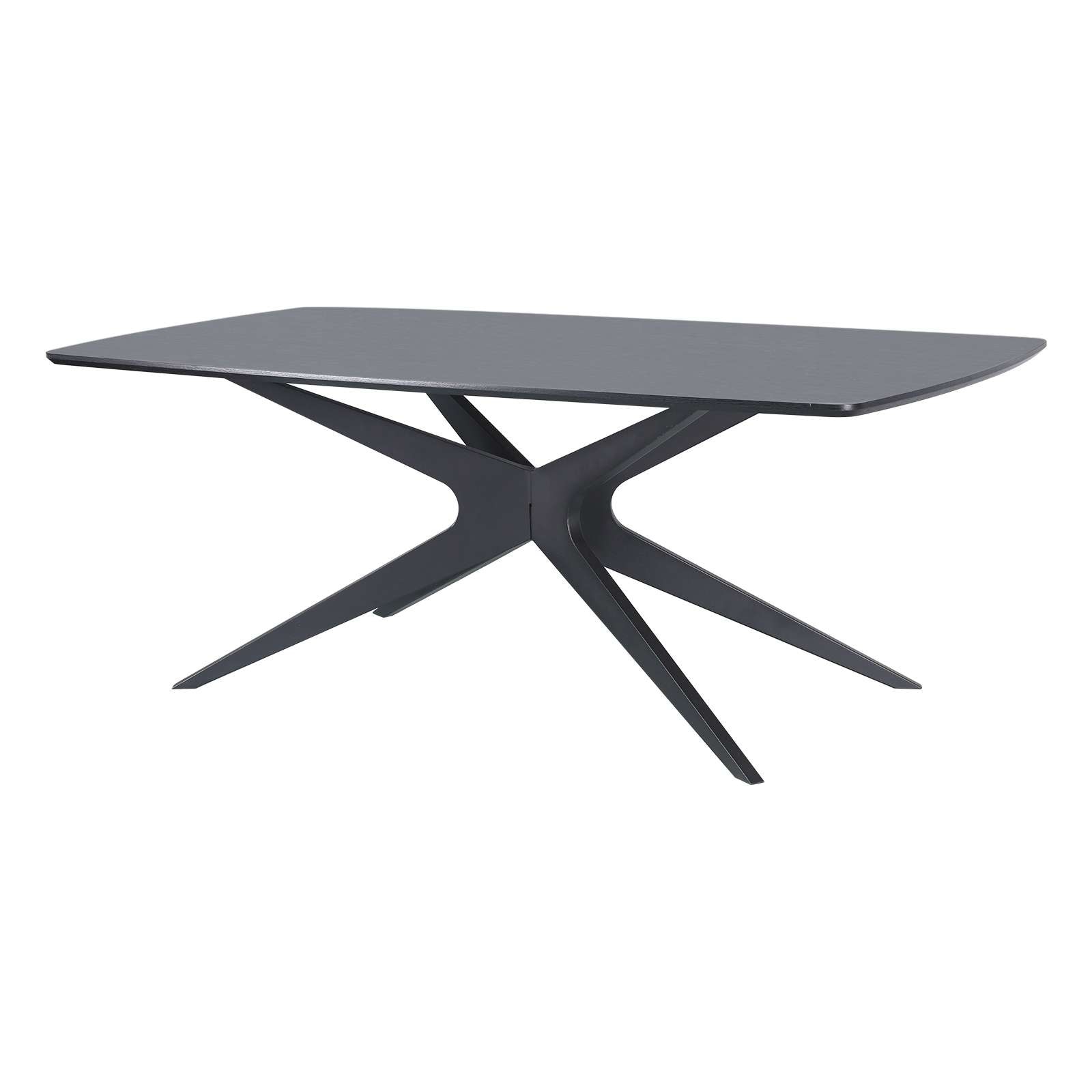 OTTO home Esstisch »Dakona«, Tischplatte mit Holzstruktur, schwarze Metallb günstig online kaufen