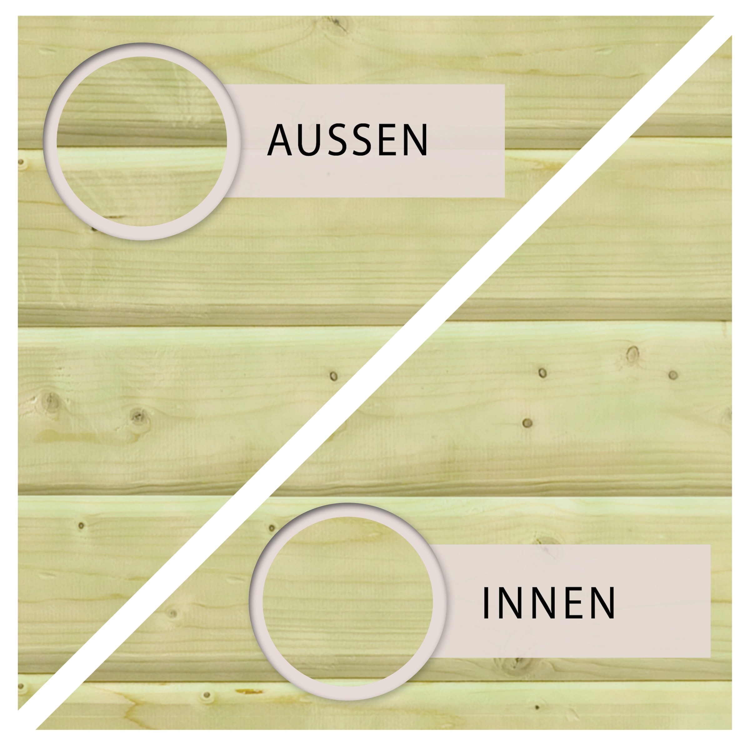 Karibu Achteckpool »PALMA Set C BxLxH: 358x569x124 cm, mit Sonnendeck und Eck-Terrasse« 38 mm starkes kesseldruckimprägniertes Fichtenholz