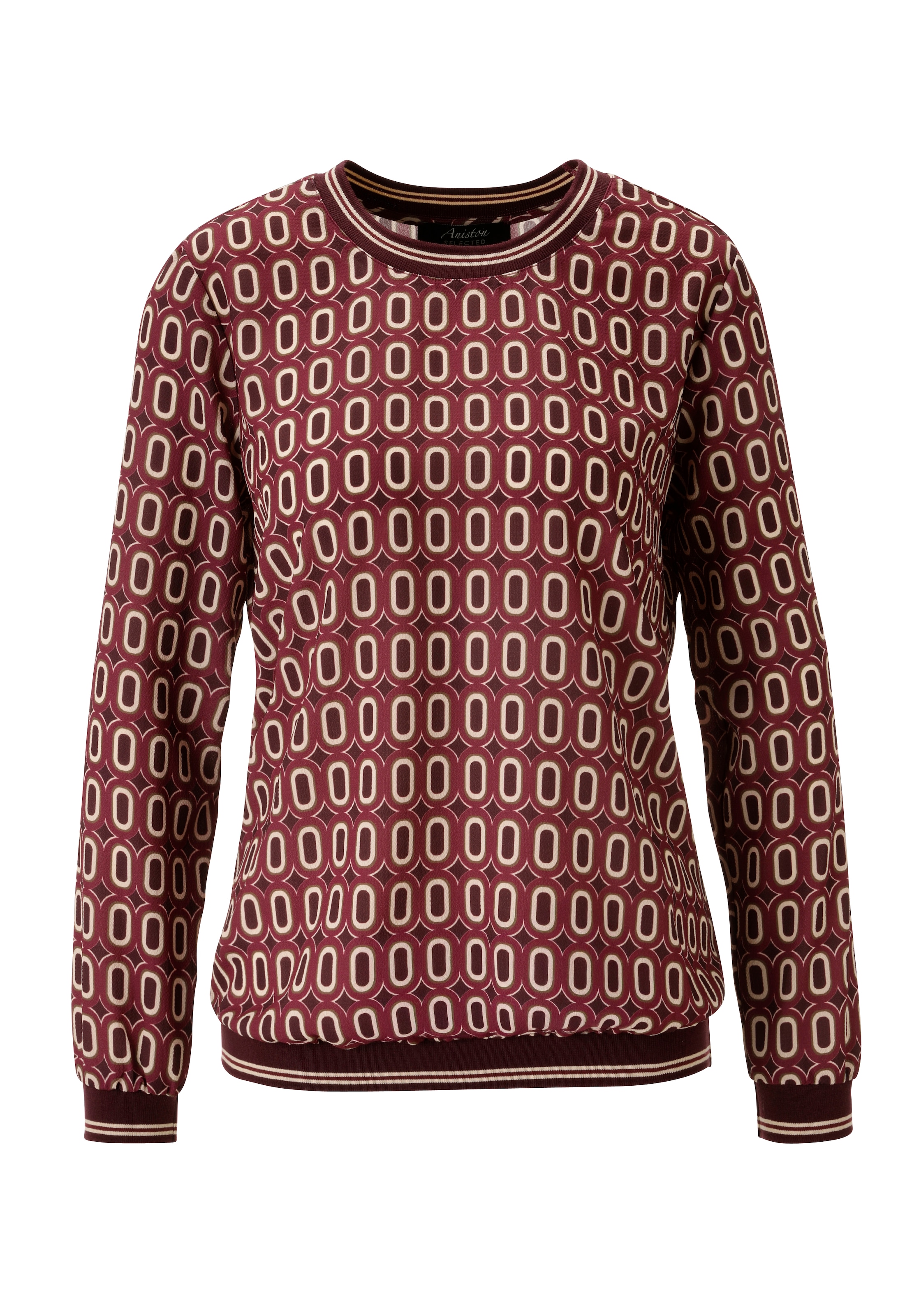 Aniston SELECTED Shirtbluse mit sportiven Bündchen - NEUE KOLLEKTION