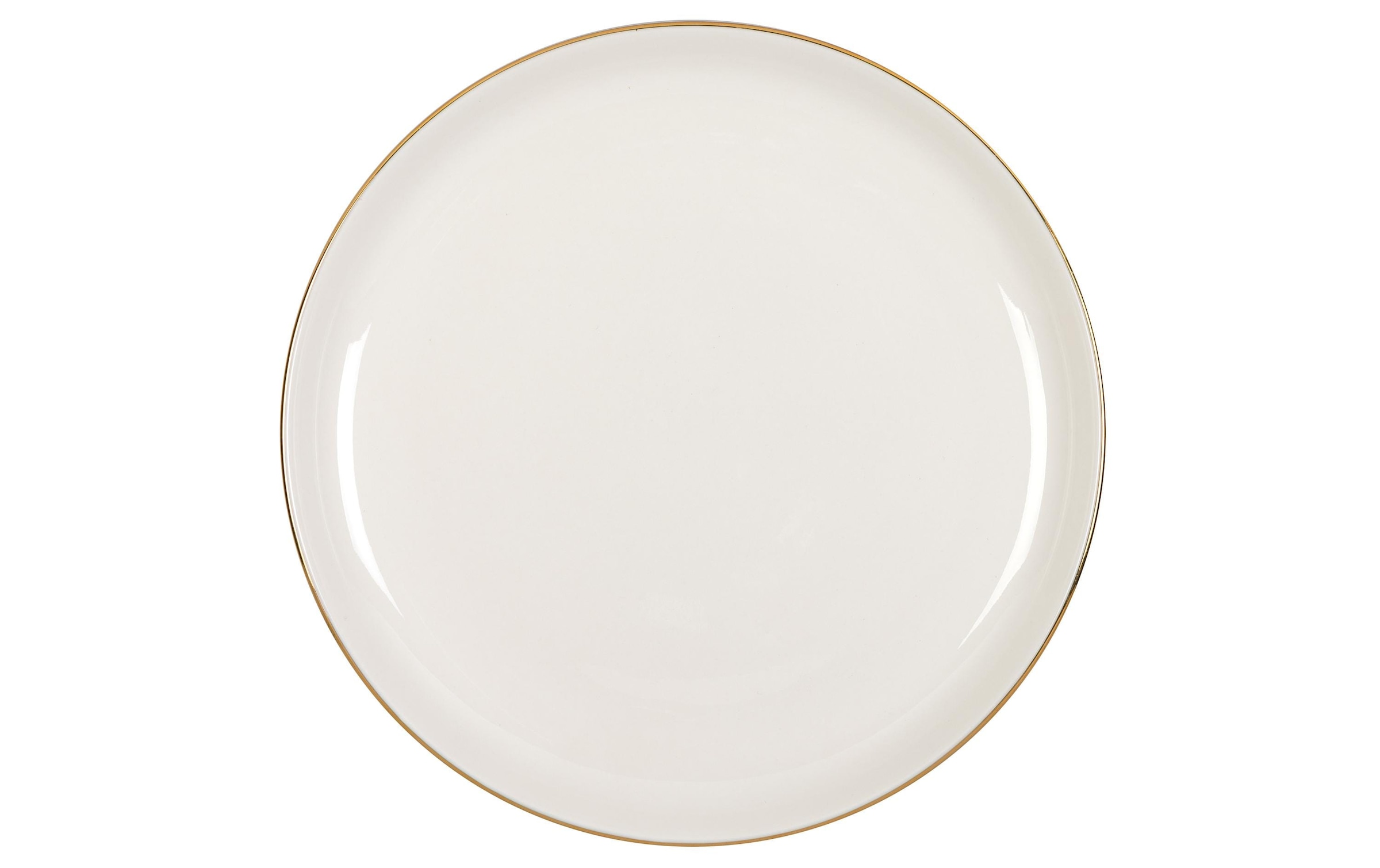 FURBER Frühstücksteller »Ø 21 cm, 6 Stück, Weiss/Gold«