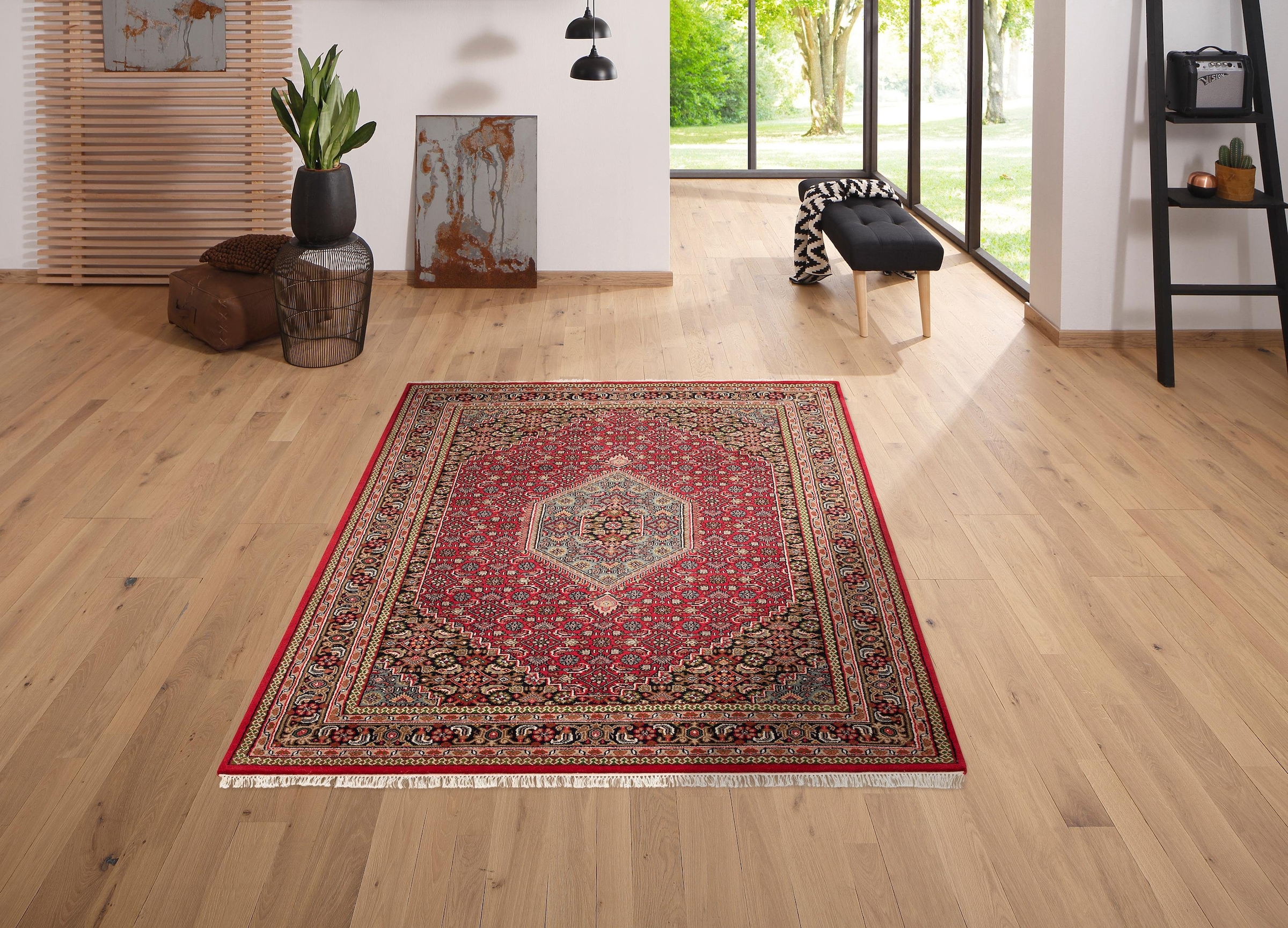 OTTO home Wollteppich »Fares« rechteckig 12 mm Höhe handgeknüpft, reine Wol günstig online kaufen