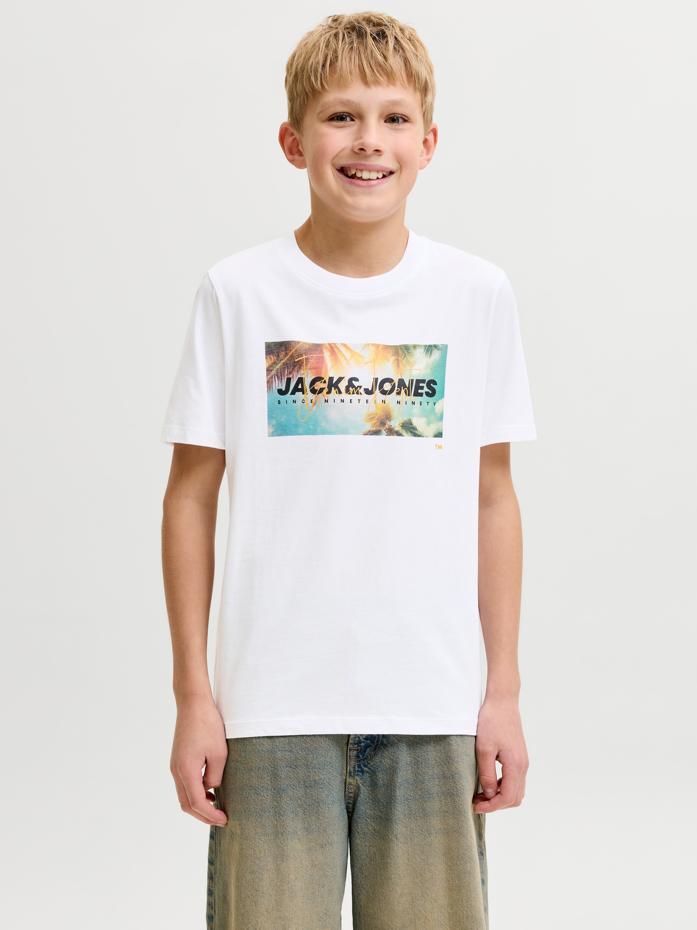 Jack & Jones Junior T-Shirt »JJINDIANA TEE SS CREW NECK JNR« Baumwolle, regular fit