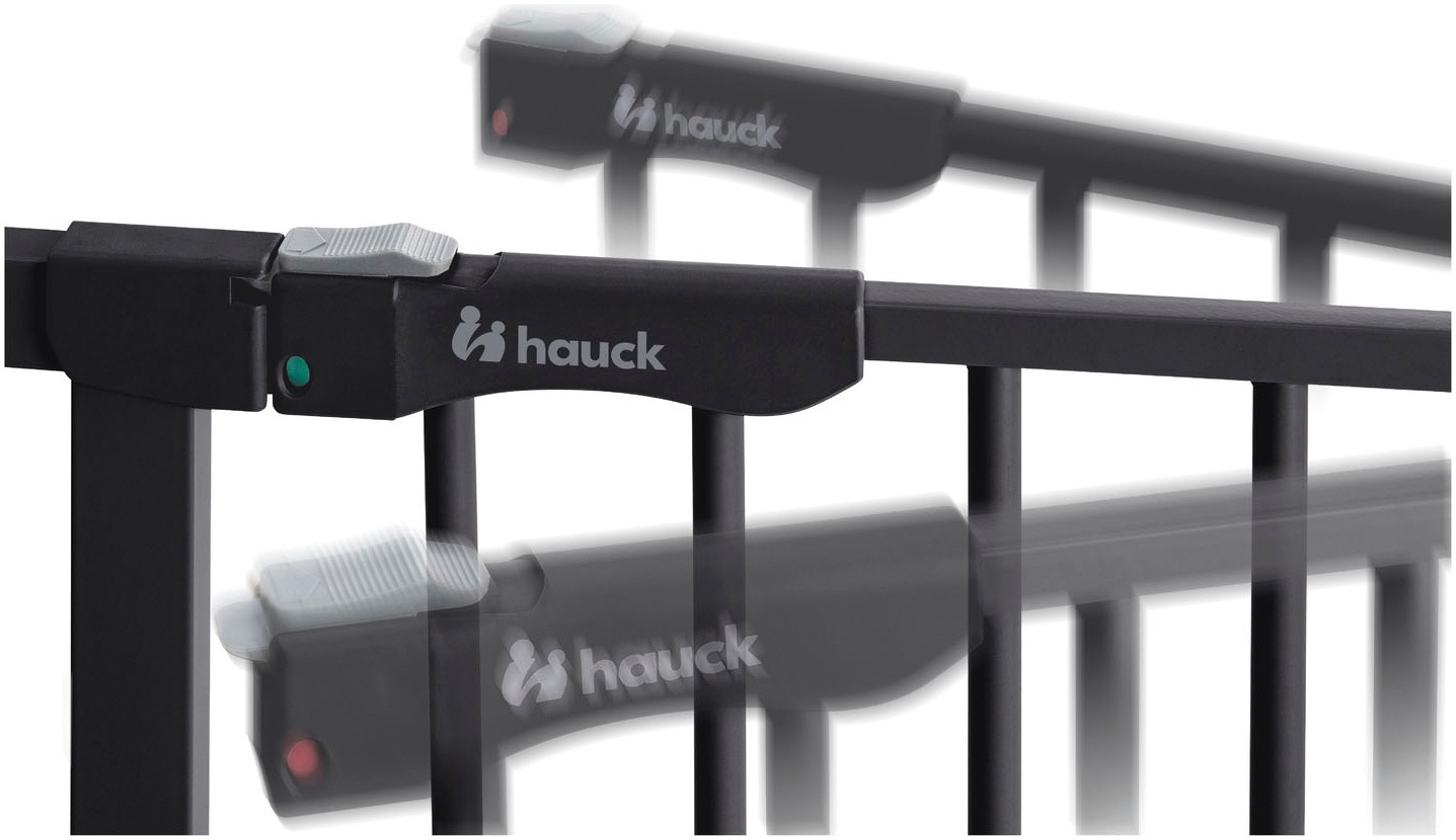 Hauck Türschutzgitter »Clear Step Autoclose 2, Black«, auch als Treppenschutzgitter verwendbar; 75-80, flacher Durchgang