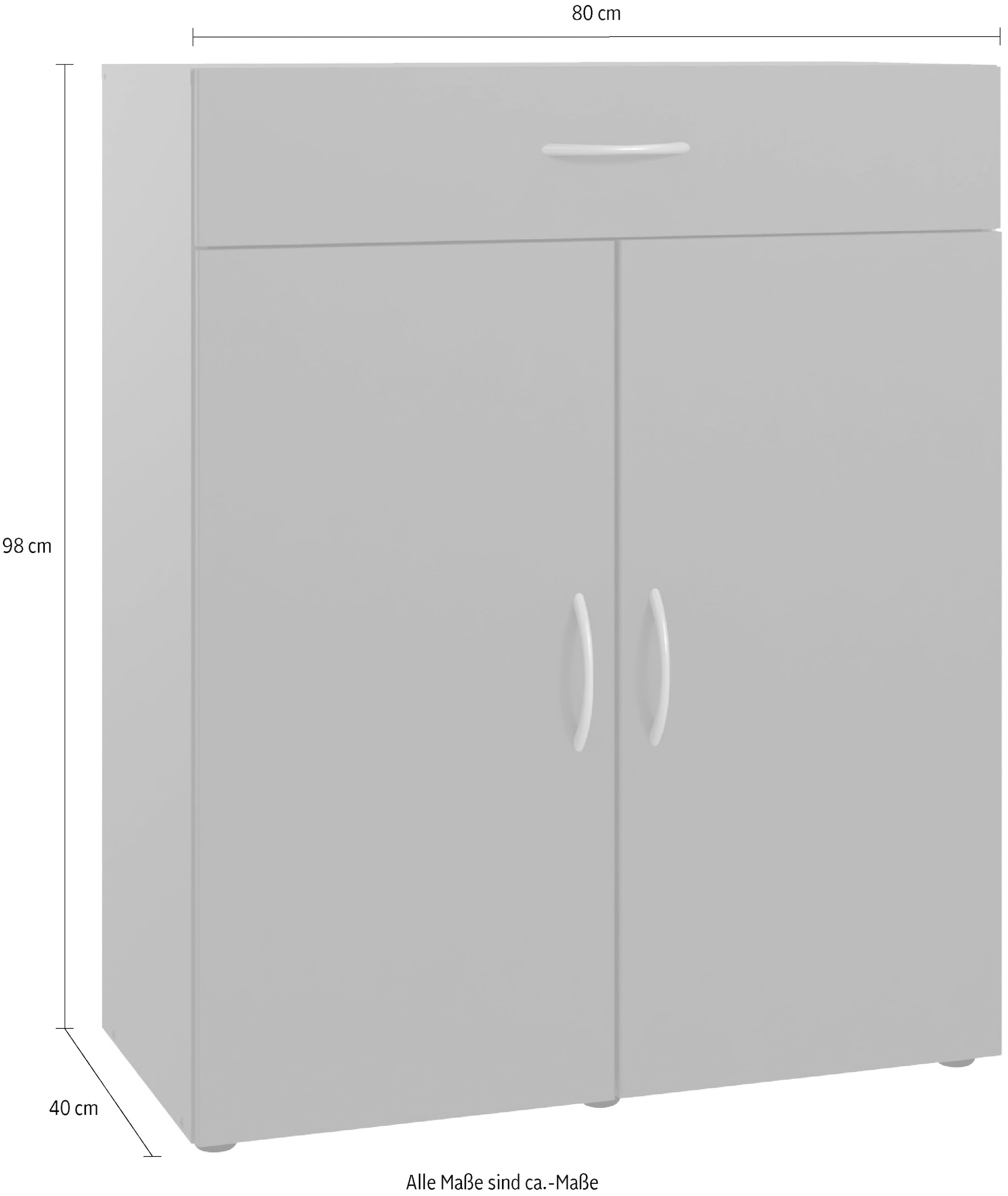Wimex Kombikommode »Multiraumkonzept«, Schubkästen auf Metallschienen