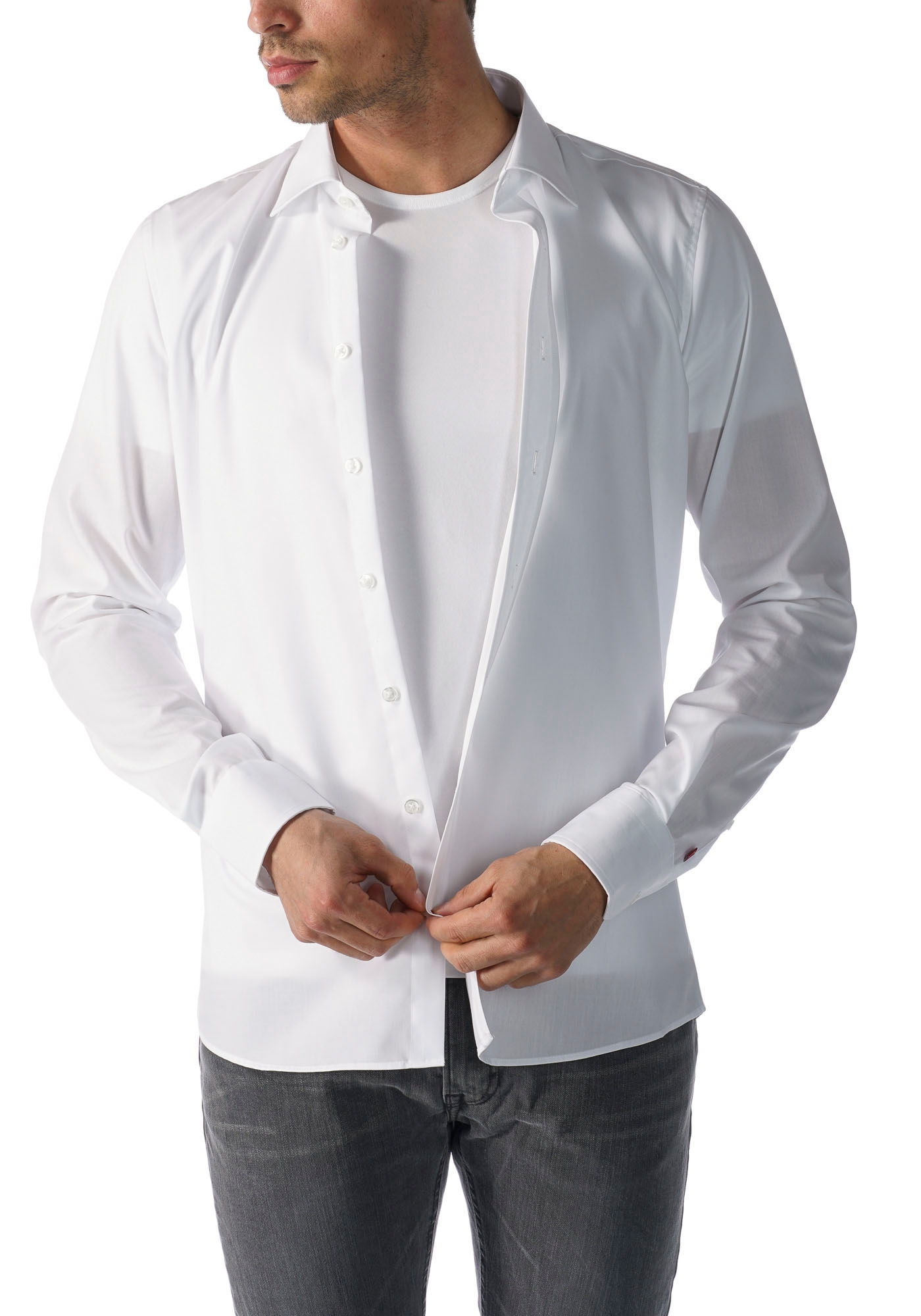 Mey Unterziehshirt »Dry Cotton Functional« Kurzarm, Rundhals-Ausschnitt, Single Jersey, mit extra-langem Rücken