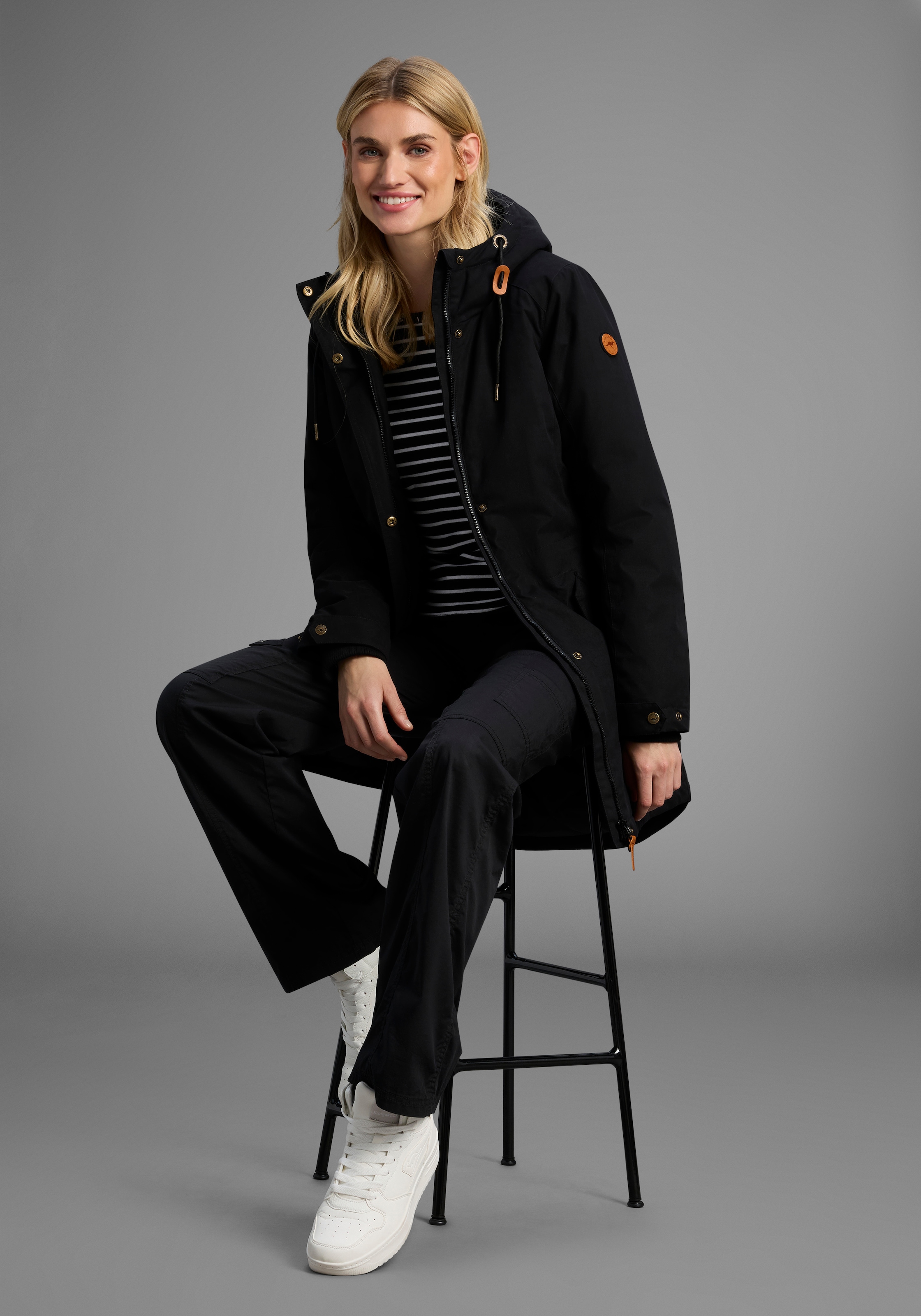 KangaROOS Parka, mit Teddy Fellimitat gefüttert, Winterjacke