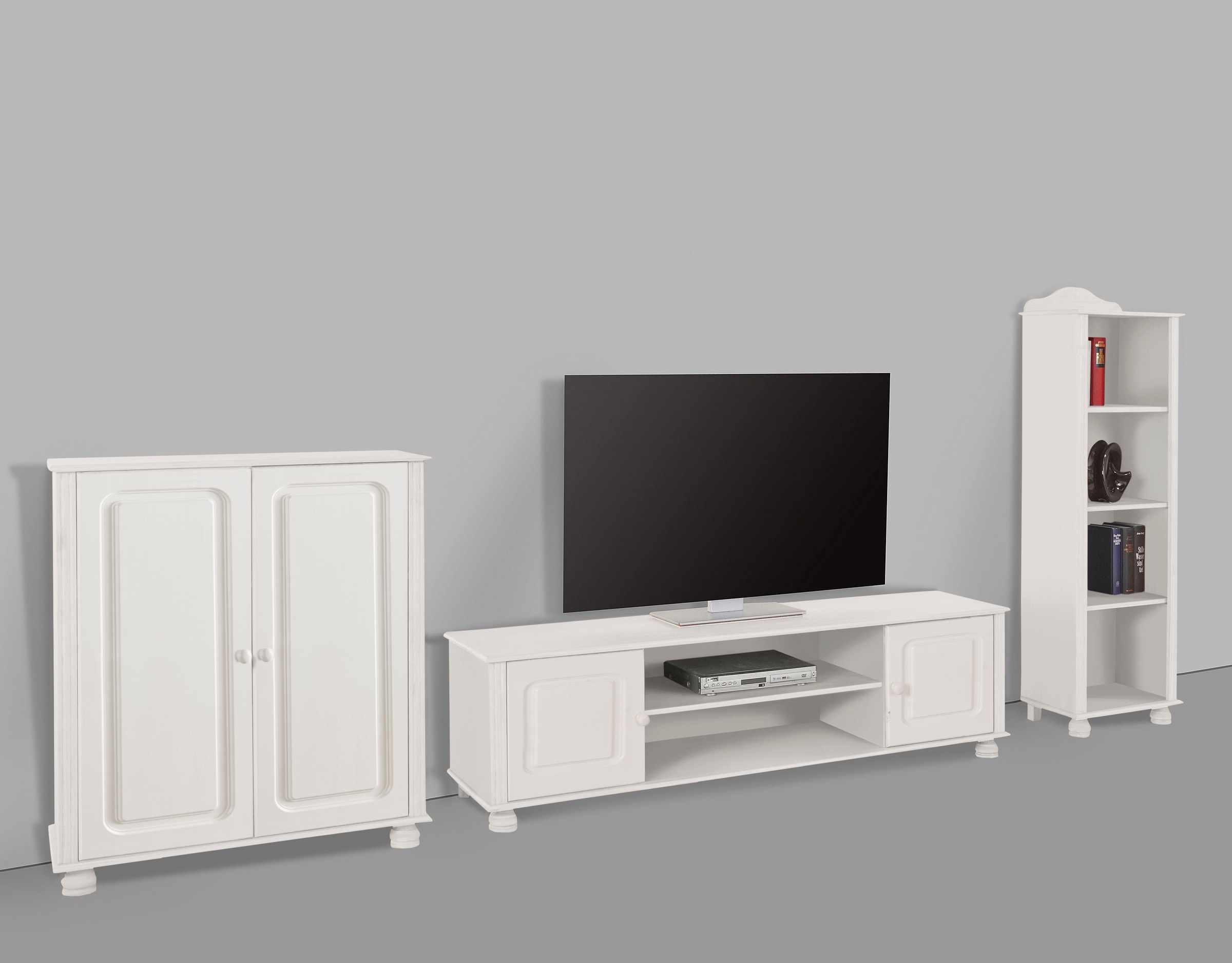 Home affaire Wohnwand »Mette« 3 Stk. tlg. 1 Midischrank, 1 Bücherregal und günstig online kaufen